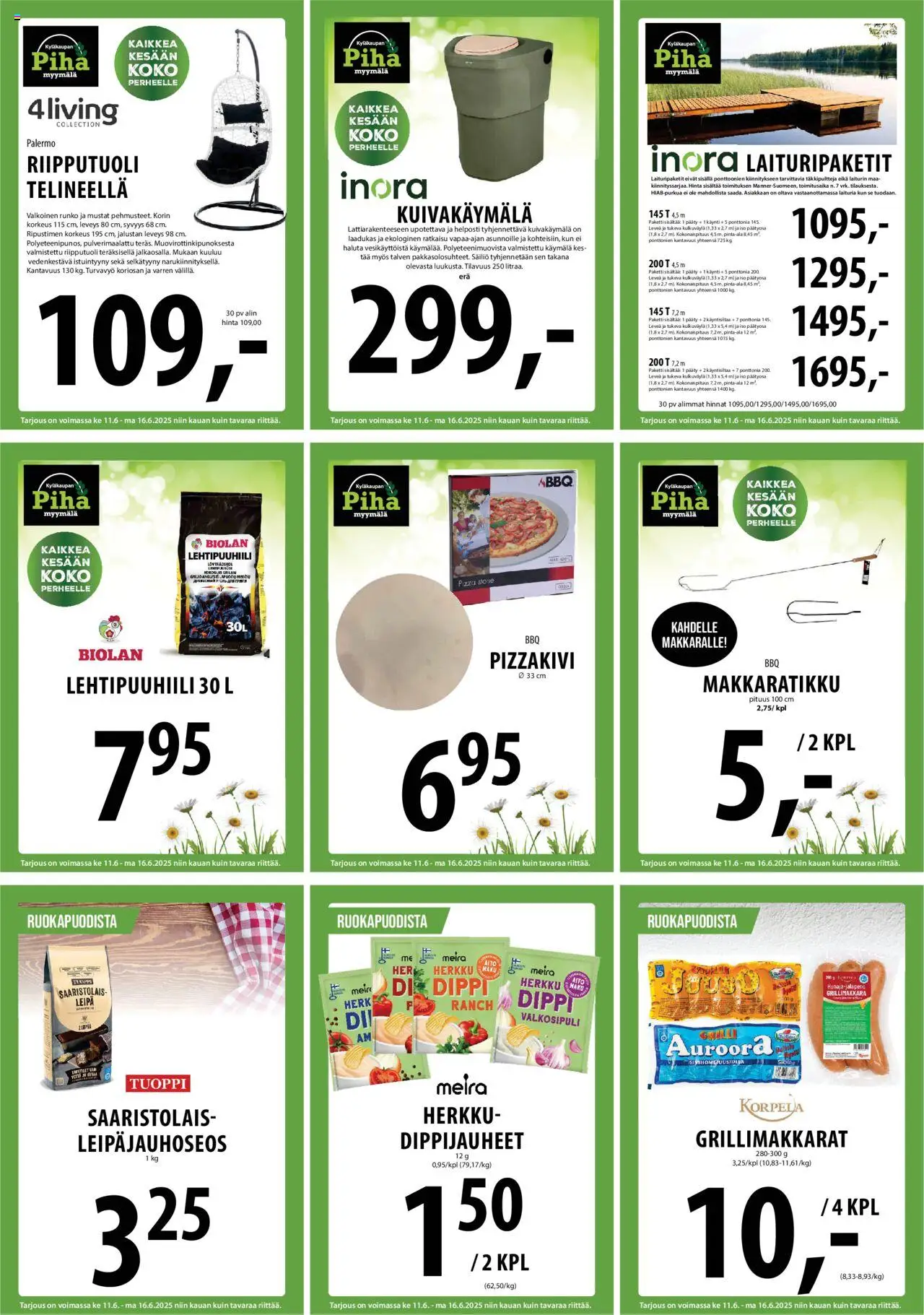  | Sivu: 24 | Tuotteet: Istuintyyny, Grilli, Pizza, Grillimakkara