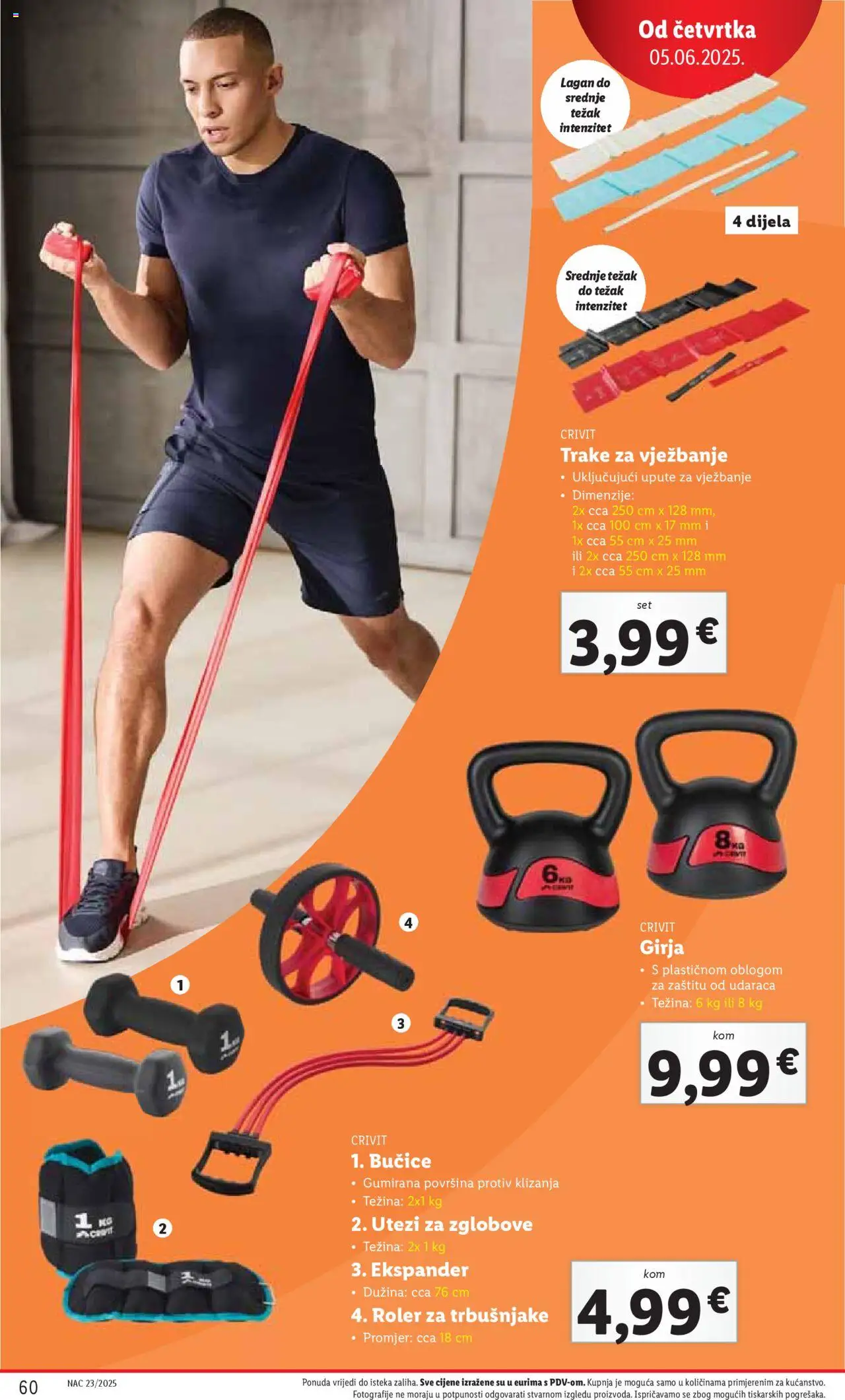 Lidl katalog | vrijedi od 02.06.2025 | Stranica: 60 | Proizvodi: Bučice