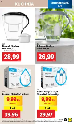 Lidl Katalog od 02.06.2025 | Strona: 23 | Produkty: Dzbanek, Dzbanek filtrujący, Dzbanek filtrujący dafi