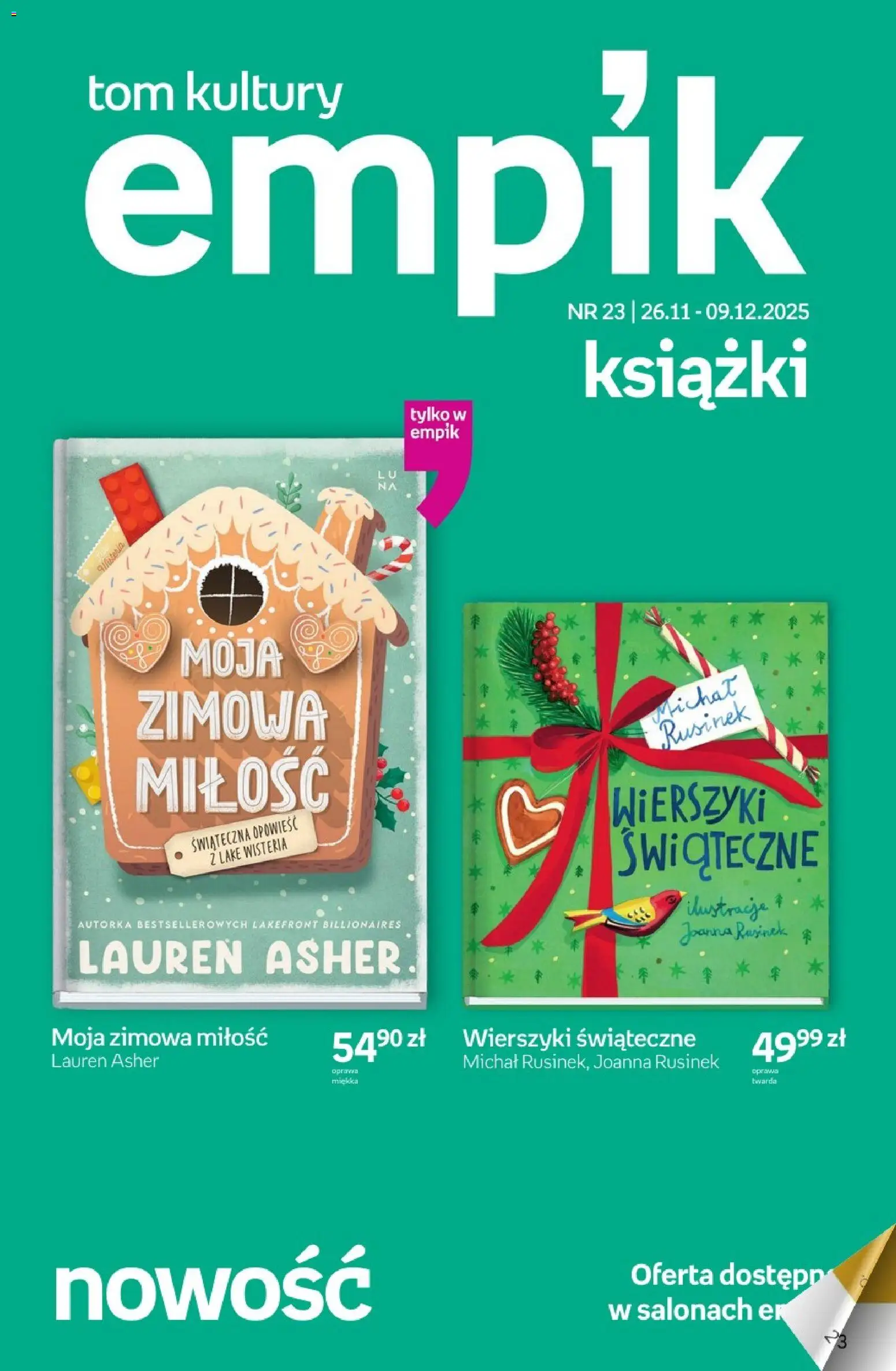 Empik promocje - Tom kultury Książki od 26.11.2025 | Strona: 1 | Produkty: Książki