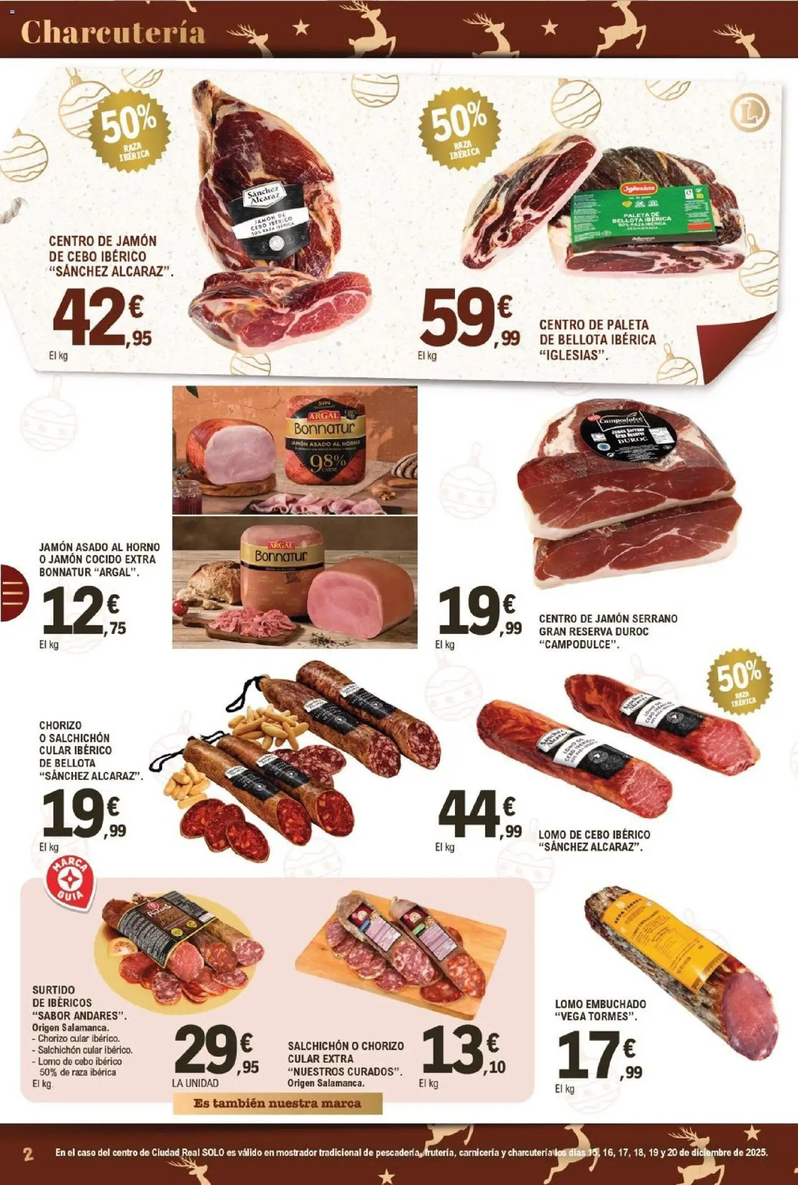 E.Leclerc folleto │ válido desde el 15.12.2025 | Página: 2 | Productos: Jamón serrano, Jamón, Jamón cocido, Horno