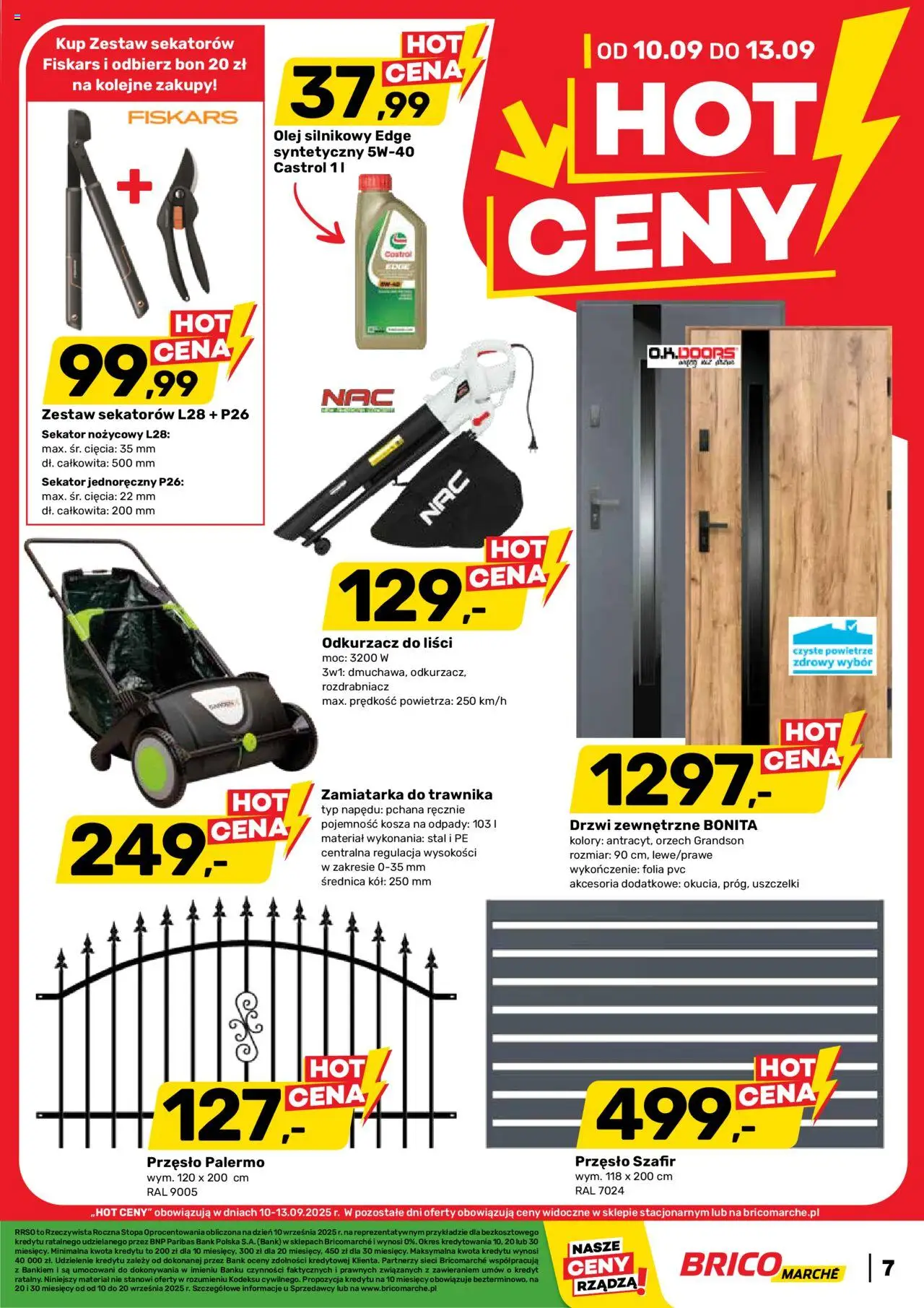 Brico Marché Gazetka - Hot ceny od 10.09.2025 | Strona: 2 | Produkty: Sekator, Odkurzacz, Olej