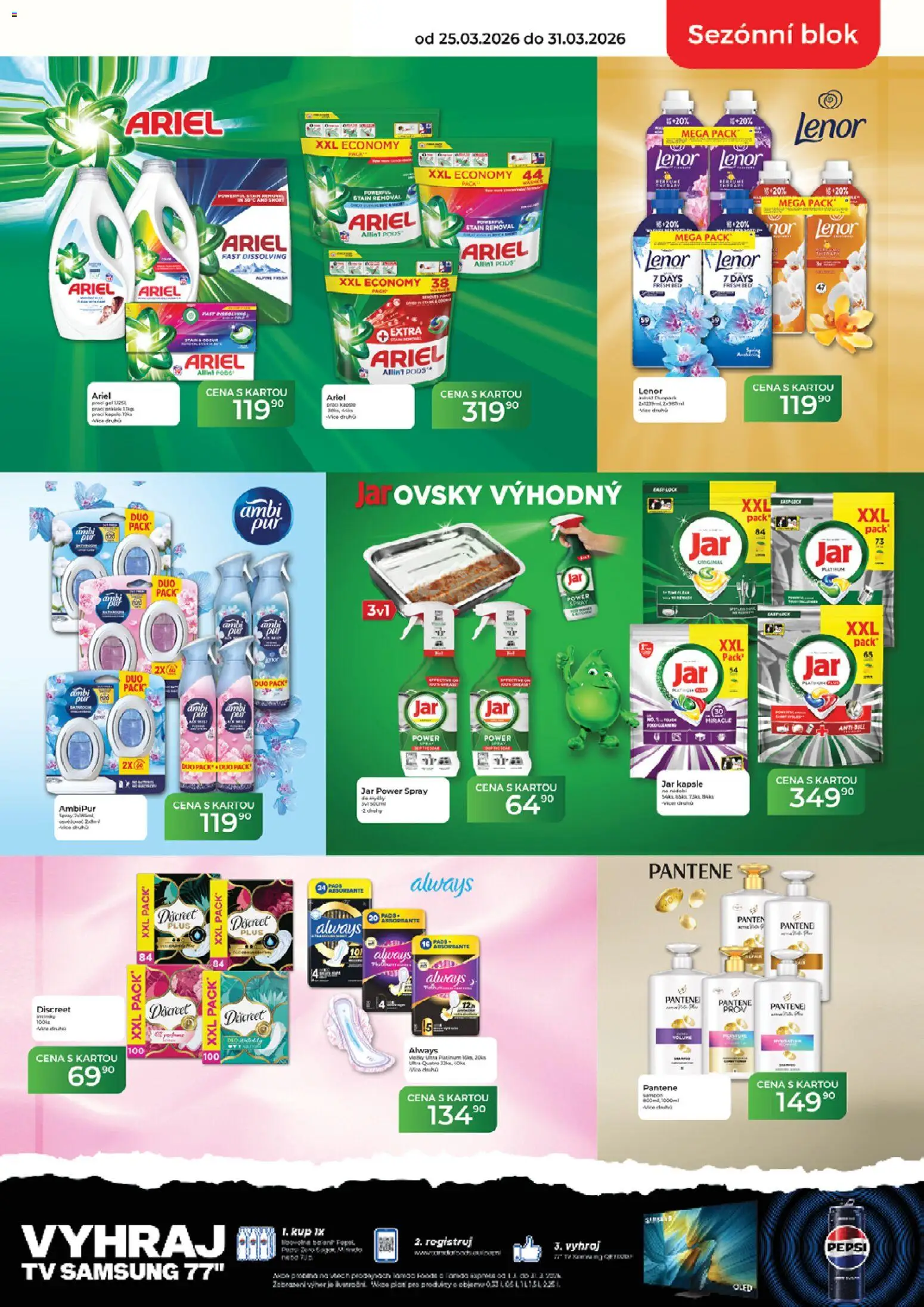 Tamda Foods leták od 25.03.2026 | Strana: 7 | Produkty: Lenor, Kapsle, Tv, Ariel