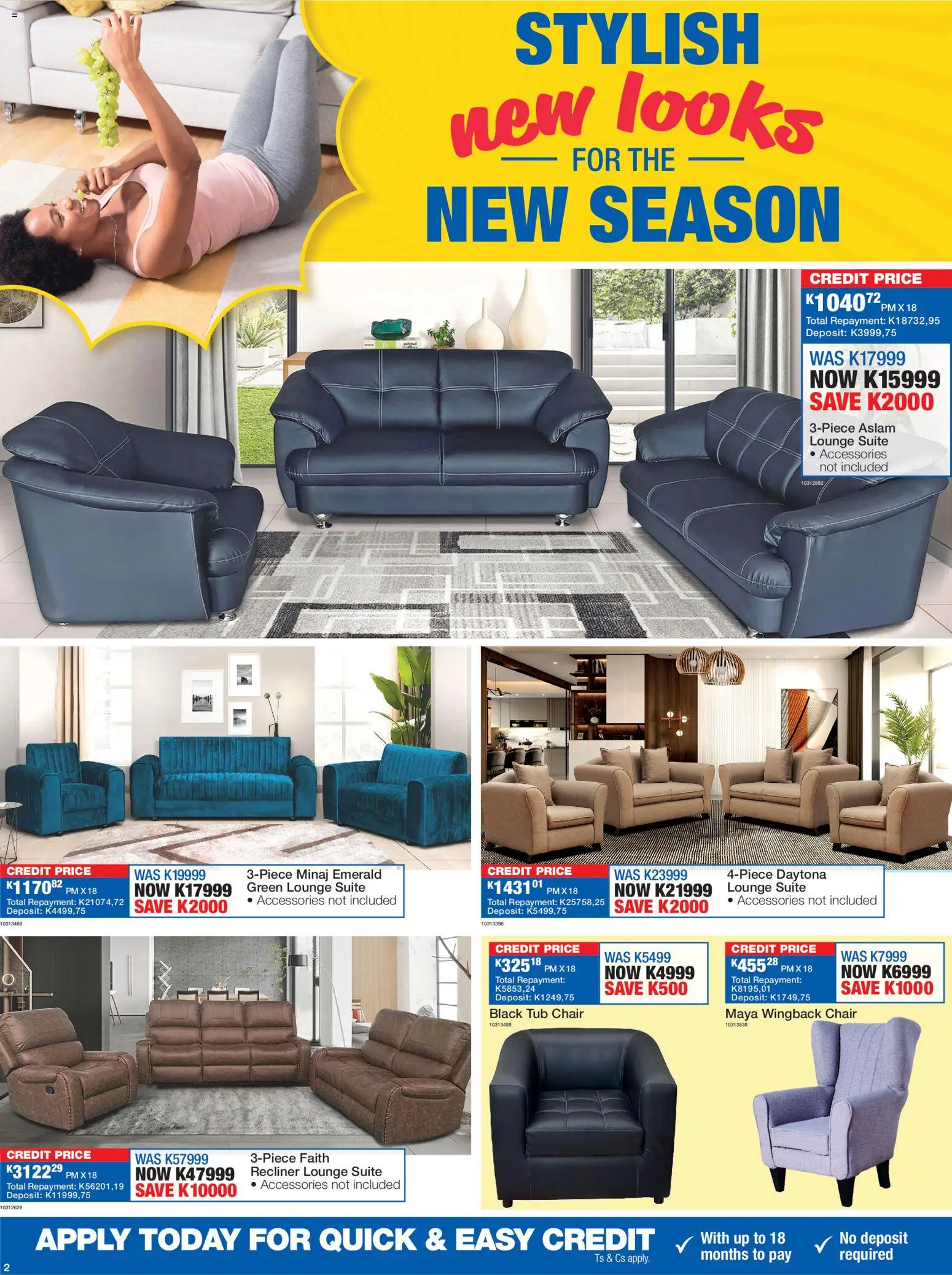 New OK Furniture catalogue – valid from 27.12.2025 | Page: 2 | Products: Chair, Lounge suite