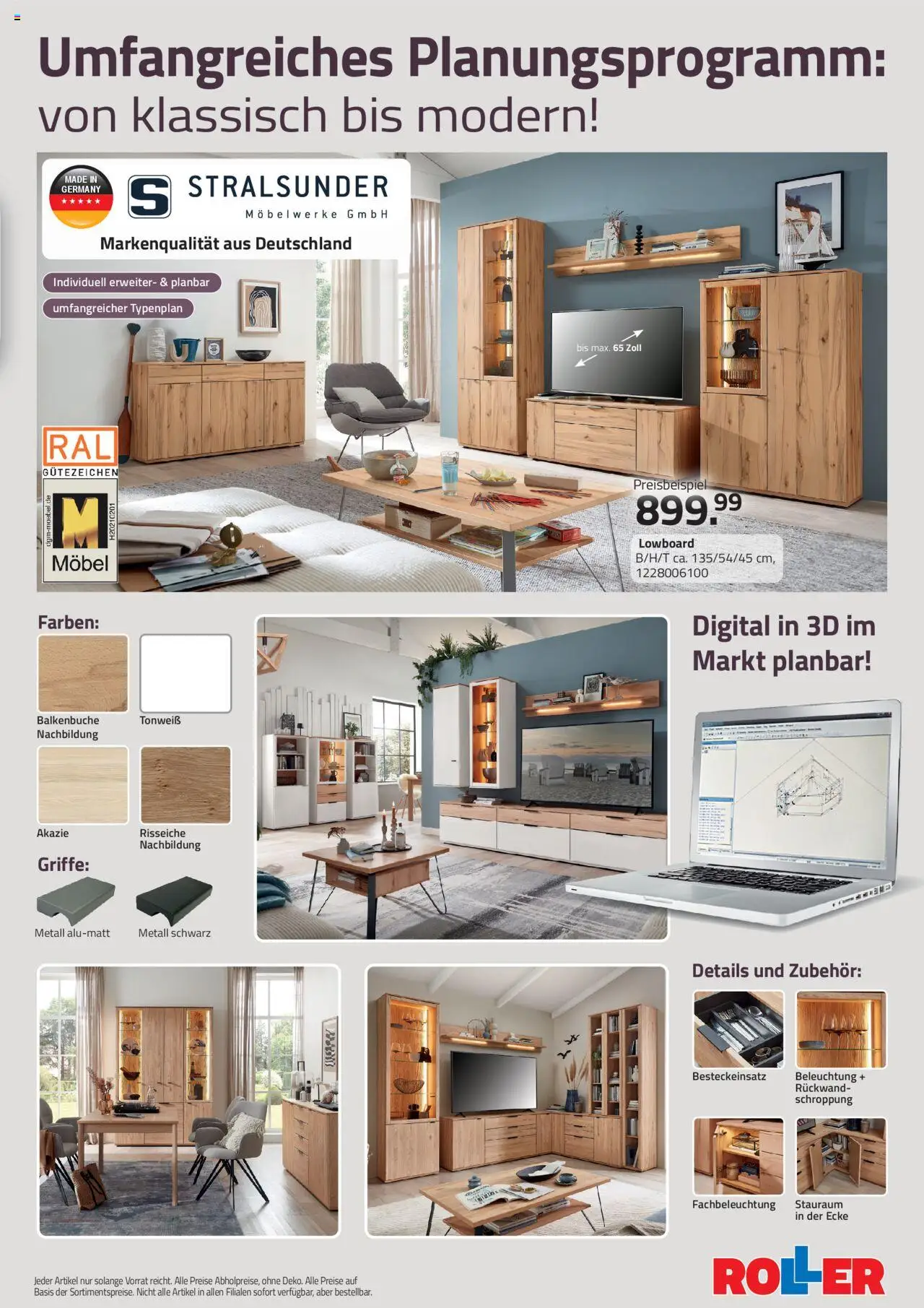 Roller Prospekt 	 – gültig ab 28.09.2025 | Seite: 11 | Produkte: Lowboard