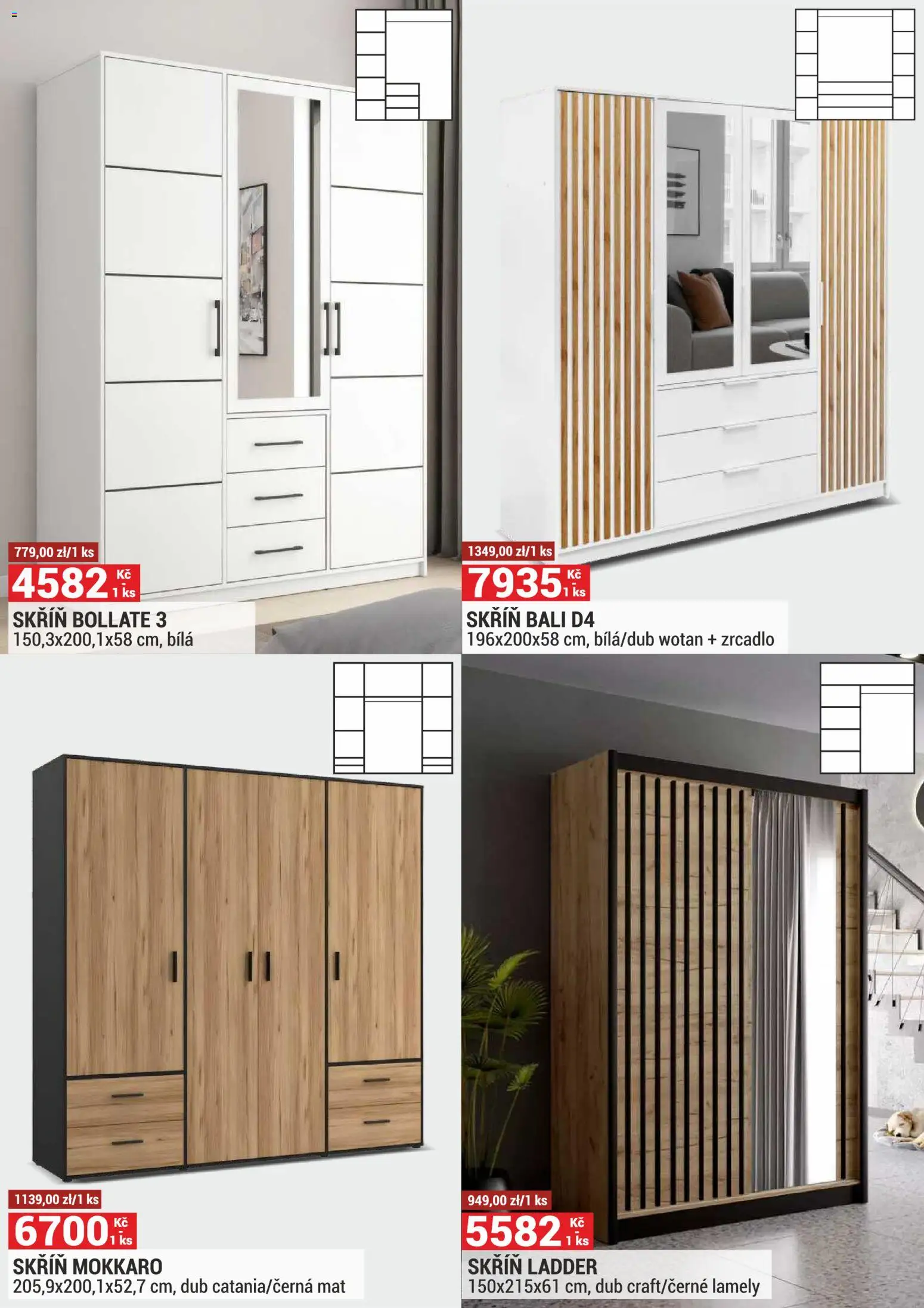 Merkury Market leták od 01.03.2026 | Strana: 21 | Produkty: Zrcadlo, Skříň