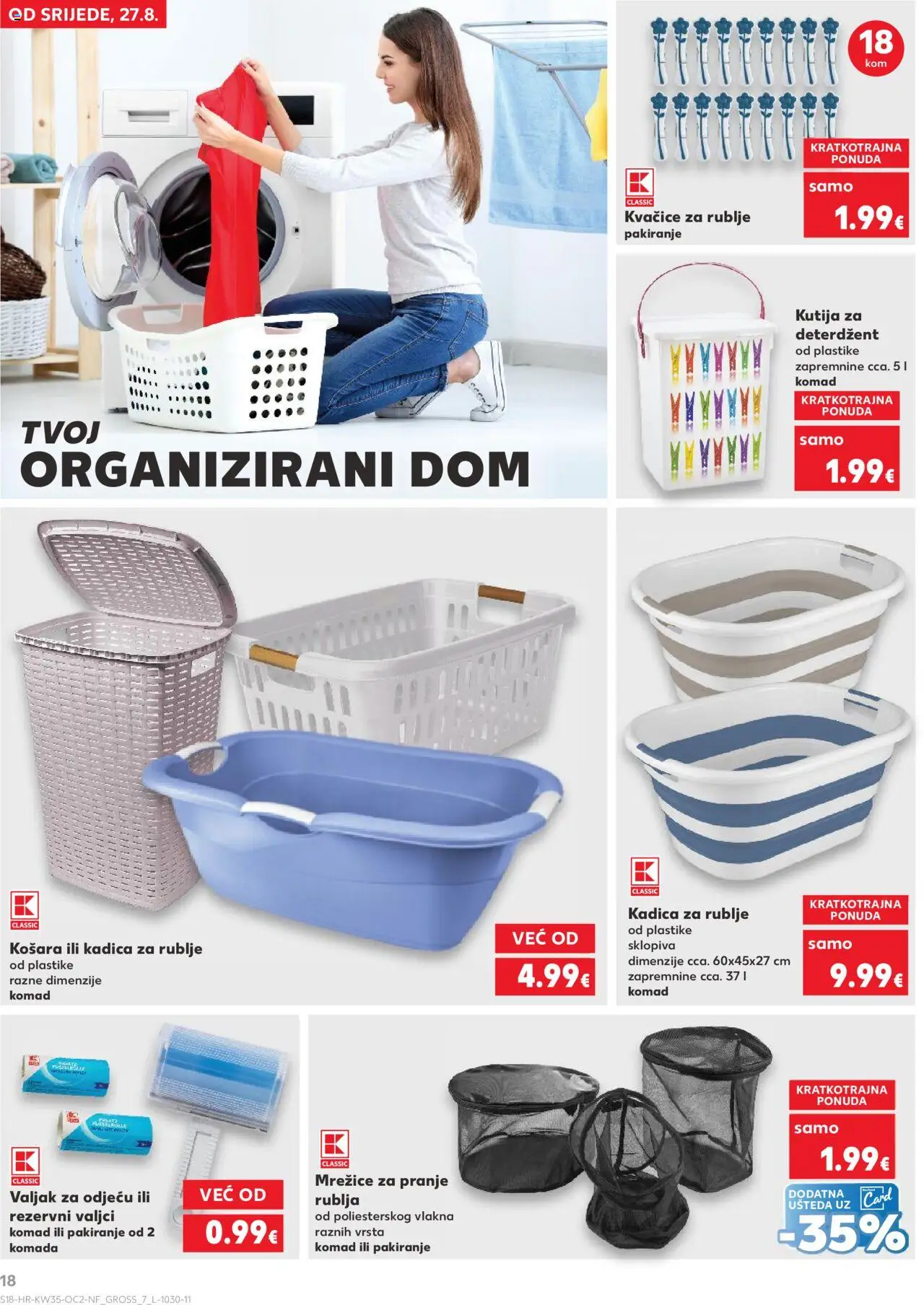 Kaufland katalog | vrijedi od 27.08.2025 | Stranica: 18 | Proizvodi: Kutija, Košara, Deterdžent