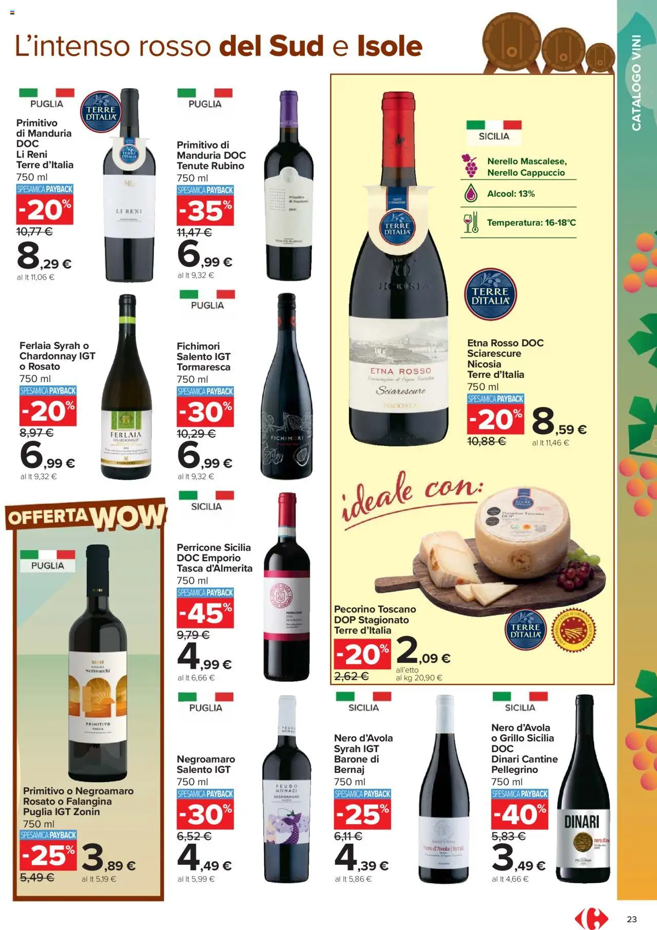 Volantino Carrefour del 06.10.2025 | Pagina: 23 | Prodotti: Cappuccio, Pecorino