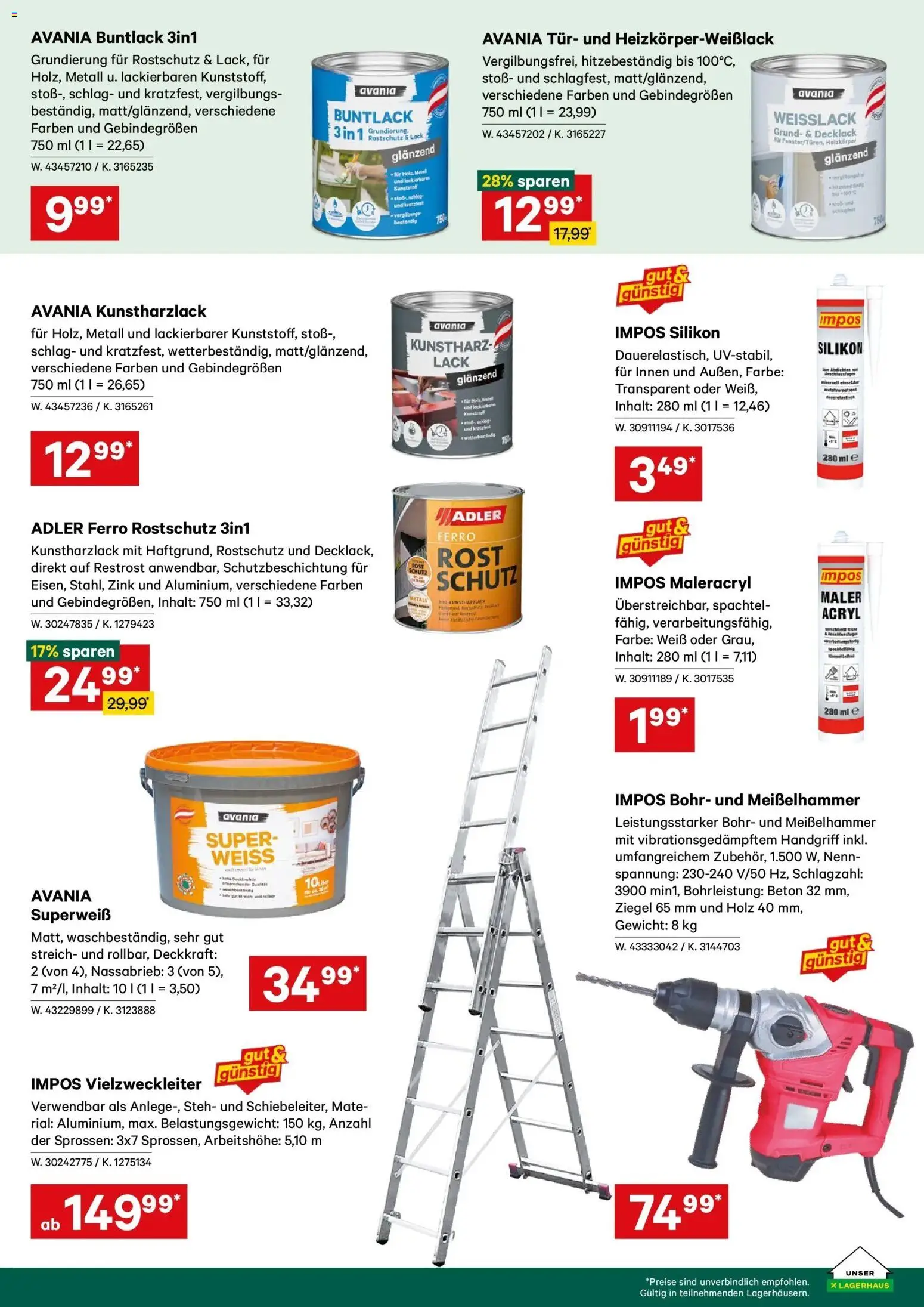 Lagerhaus Wochen Angebote - Friesach, Murau, Mautern gültig ab 01.02.2026 | Seite: 5 | Produkte: Gewicht, Heizkörper