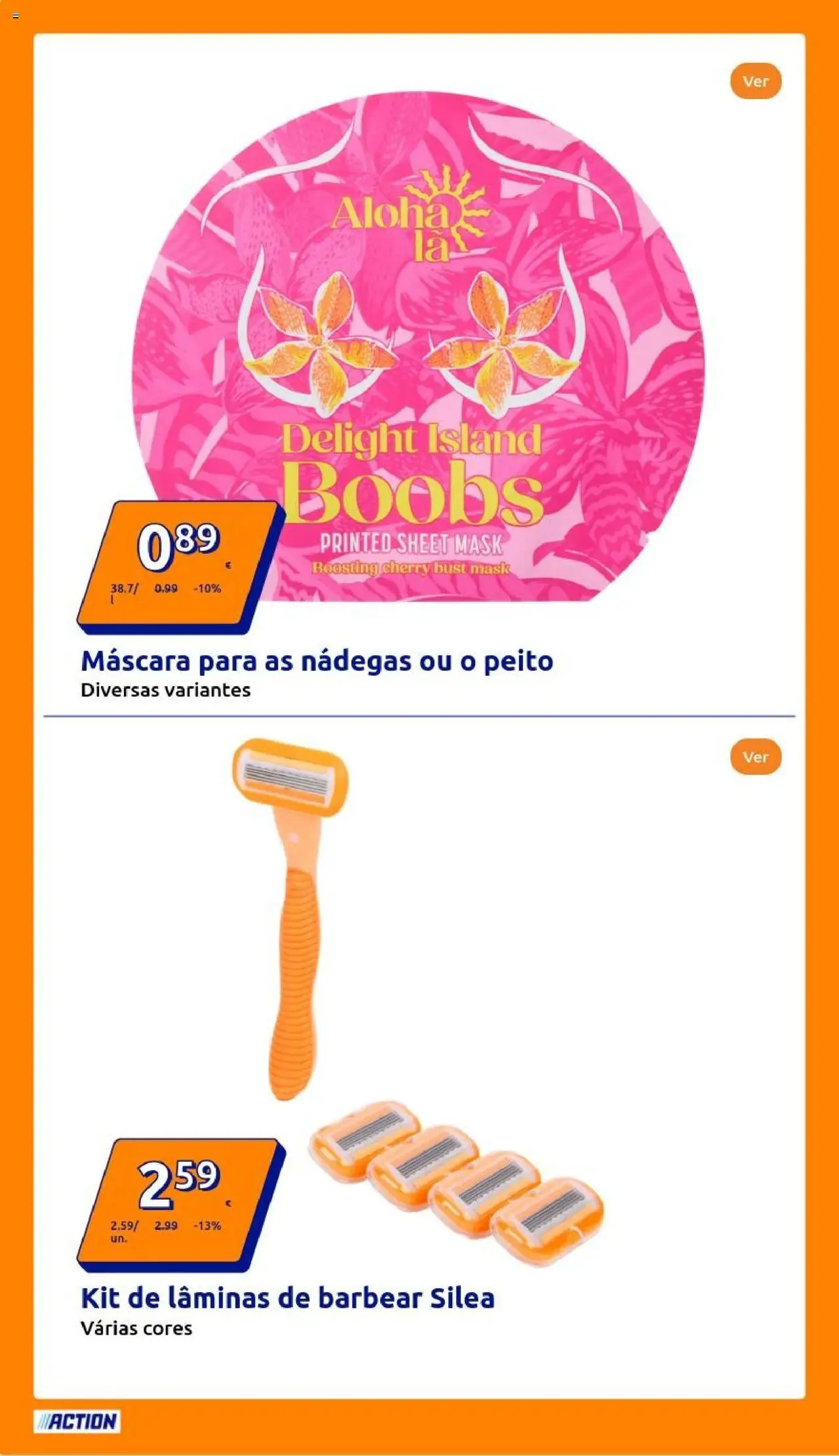 Action folheto │ válido de 13.08.2025 | Página: 8 | Produtos: Lâminas de barbear