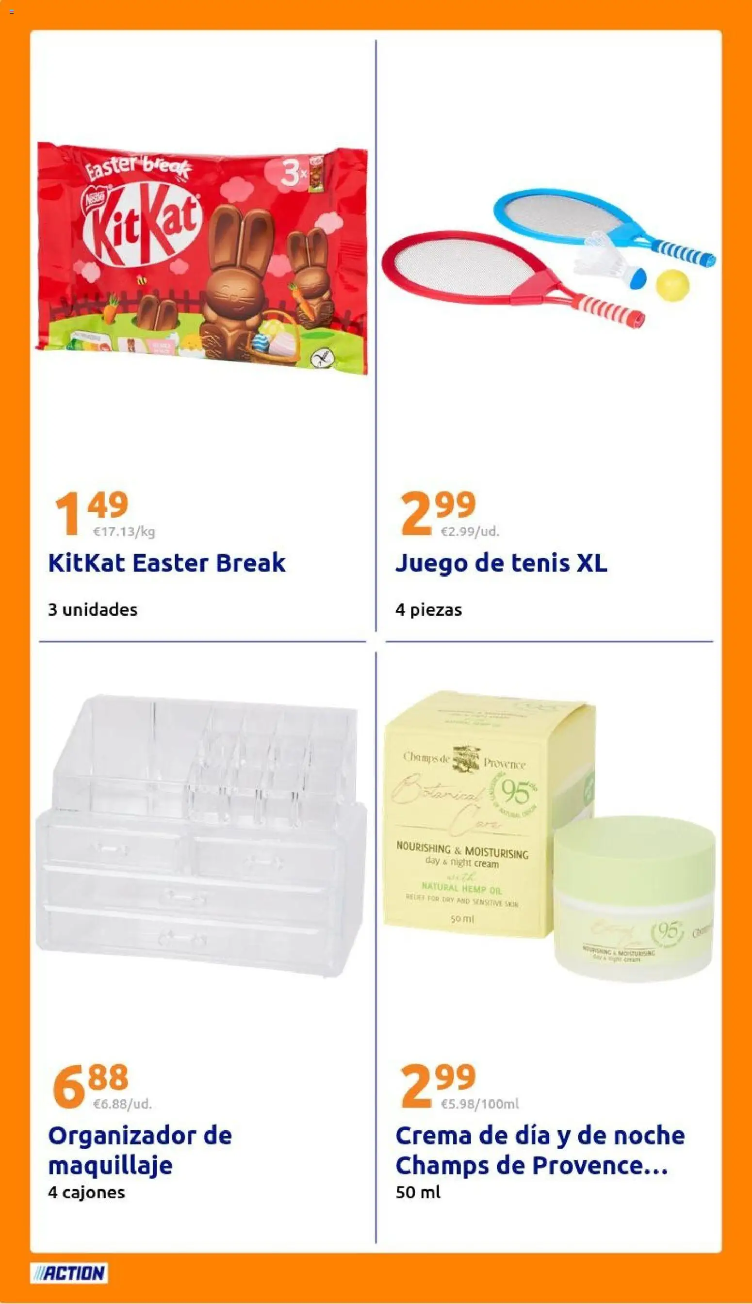 Action folleto │ válido desde el 08.04.2026 | Página: 20 | Productos: Maquillaje, Organizador, Crema, Crema de día
