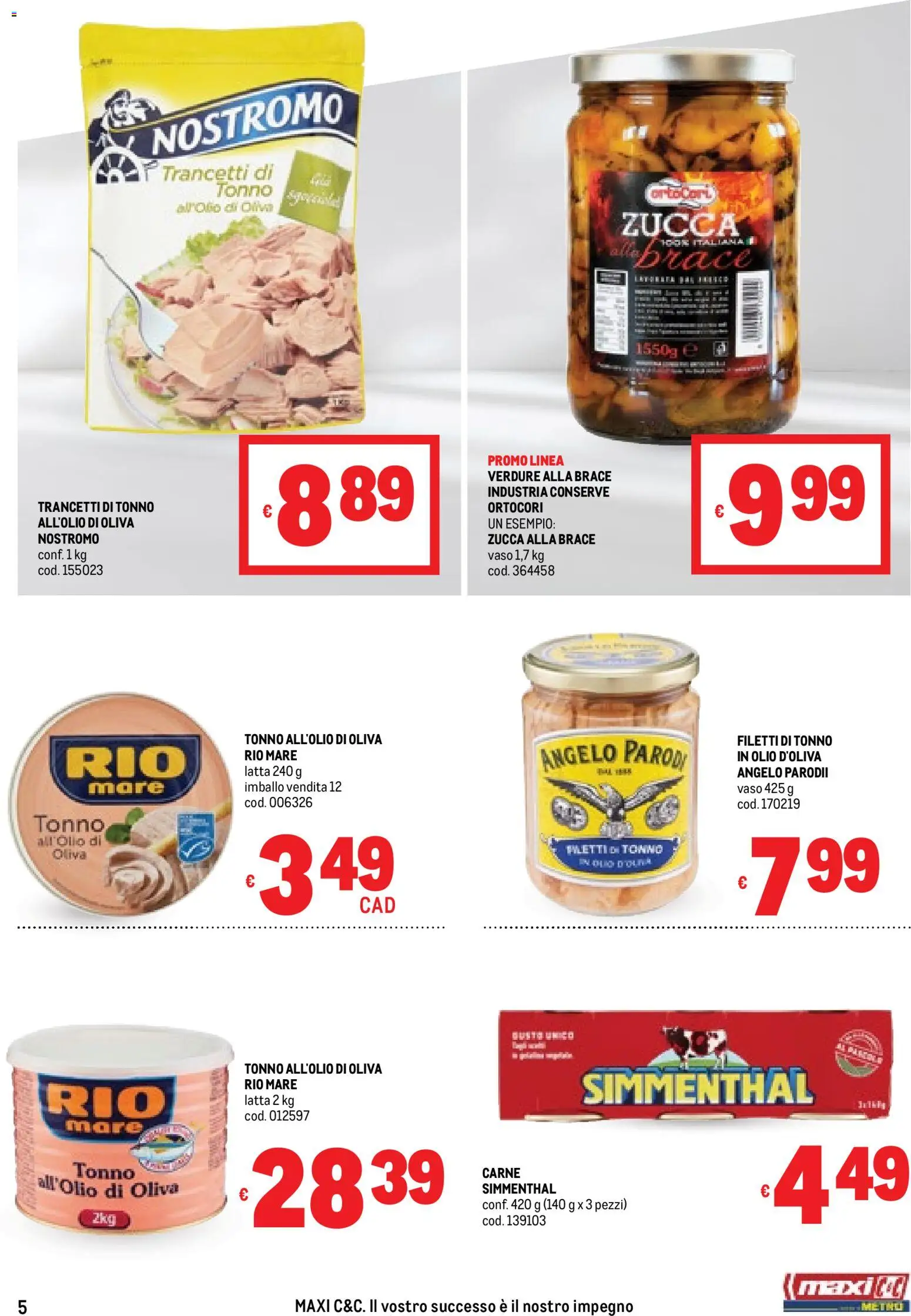 Volantino Metro del 06.11.2025 | Pagina: 5 | Prodotti: Verdure, Olio, Zucca, Tonno