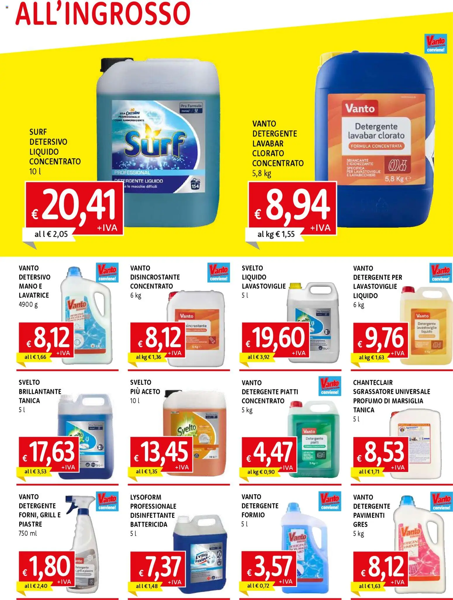 Volantino Famila del 13.11.2025 | Pagina: 7 | Prodotti: Detergente, Sgrassatore, Lavatrice, Tanica