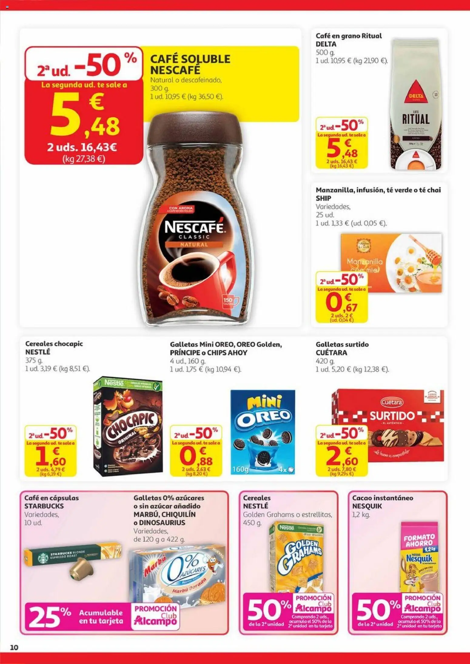 Alcampo - Canarias │ válido desde el 20.11.2025 | Página: 10 | Productos: Ψηφιακή κάμερα, Té, Galletas, Cacao instantáneo
