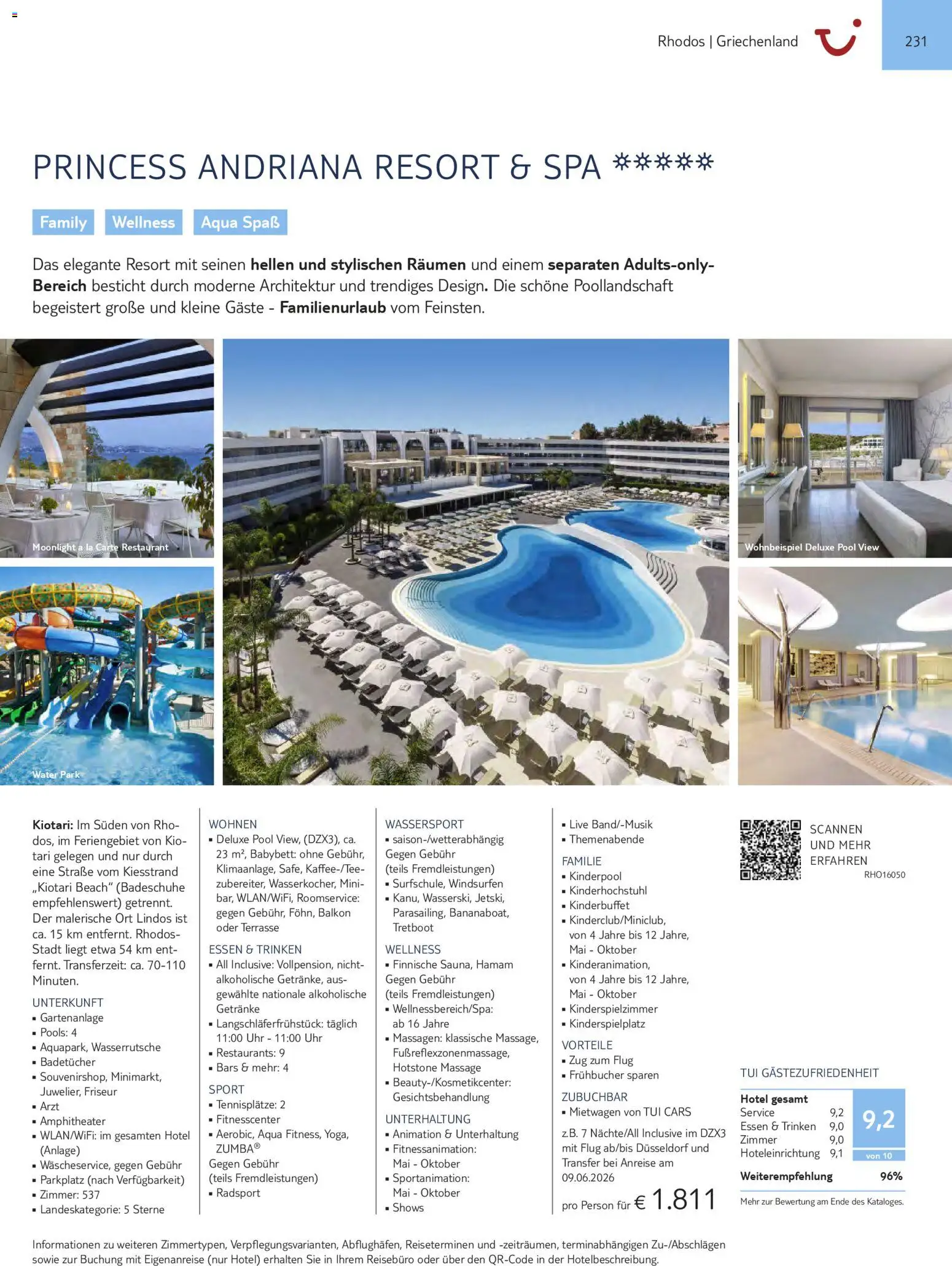 TUI Prospekt Südeuropa & Nordafrika 2026/27 – gültig ab 03.03.2026 | Seite: 231 | Produkte: Babybett, Uhr