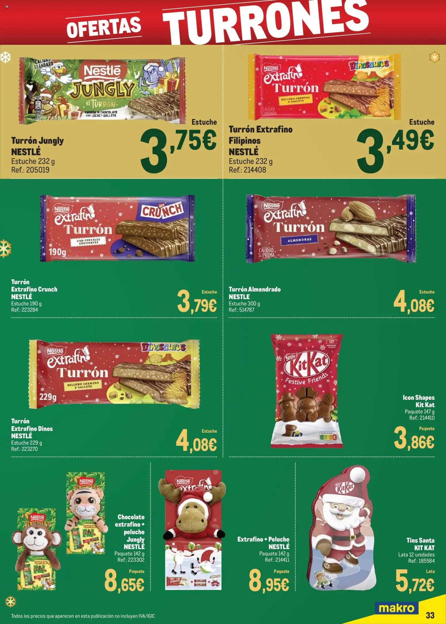 Makro - Precios Especial Sur 2 │ válido desde el 09.12.2025 | Página: 33 | Productos: Leche, Chocolate, Cereales