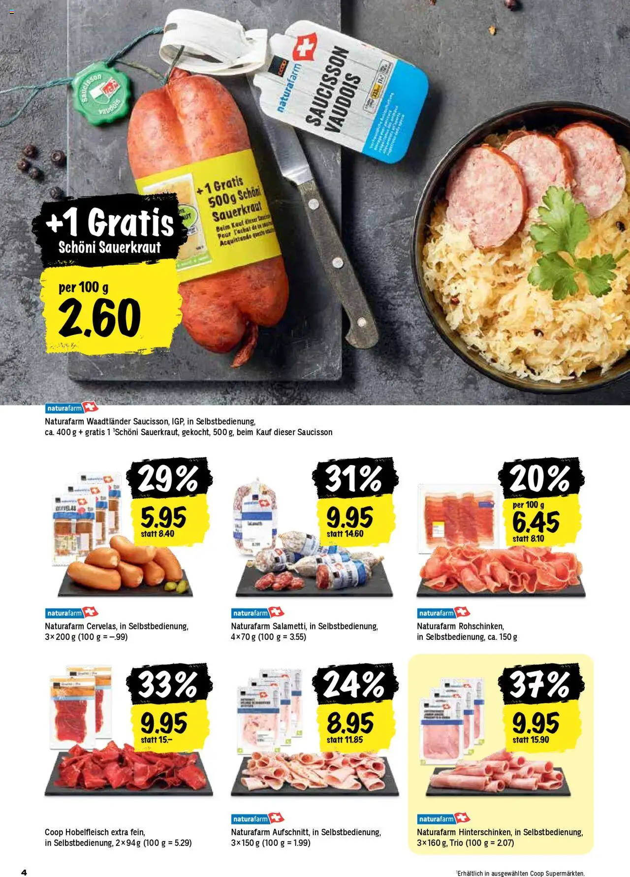 Coop Aktionen – gültig ab 16.10.2025 | Seite: 4 | Produkte: Salami