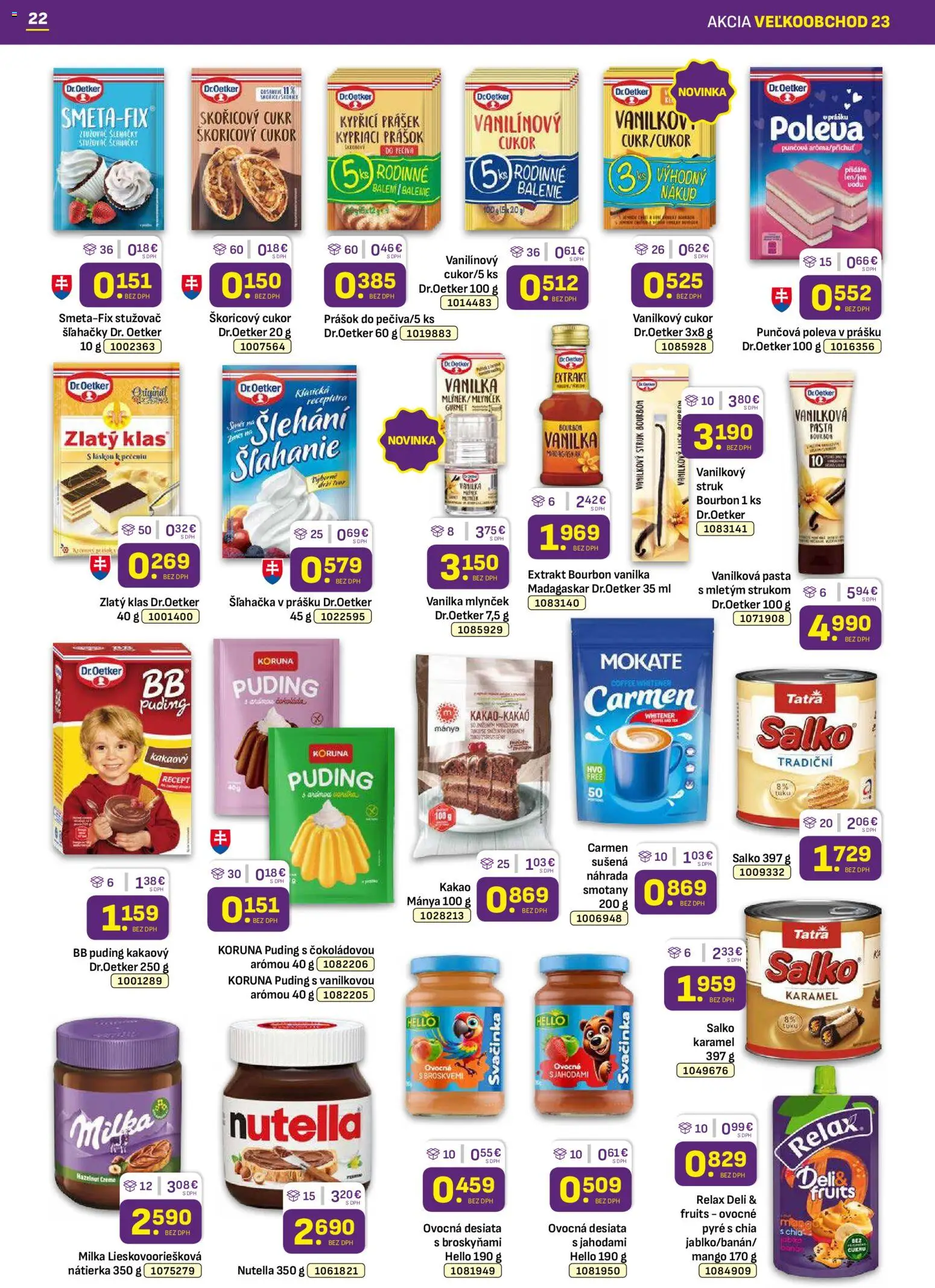 Nové Libex akcie – leták je platný od 17.11.2025 | Strana: 22 | Produkty: Salko, Bourbon, Cukor, Kakao