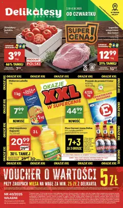 Pogląd oferty "Delikatesy Centrum Gazetka - Sklepy Własne" - ważna od 02.10.2025