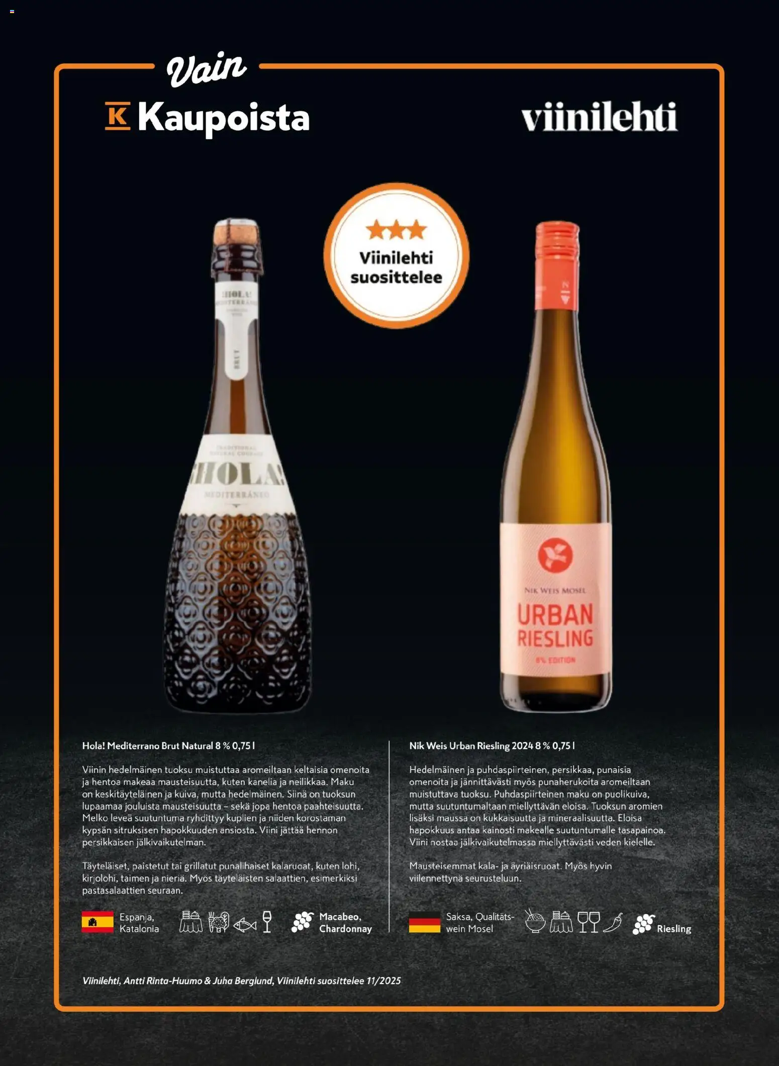 K-Market - Pirkka – voimassa 05.11.2025 alkaen | Sivu: 6 | Tuotteet: Tuoksu, Viini, Kala