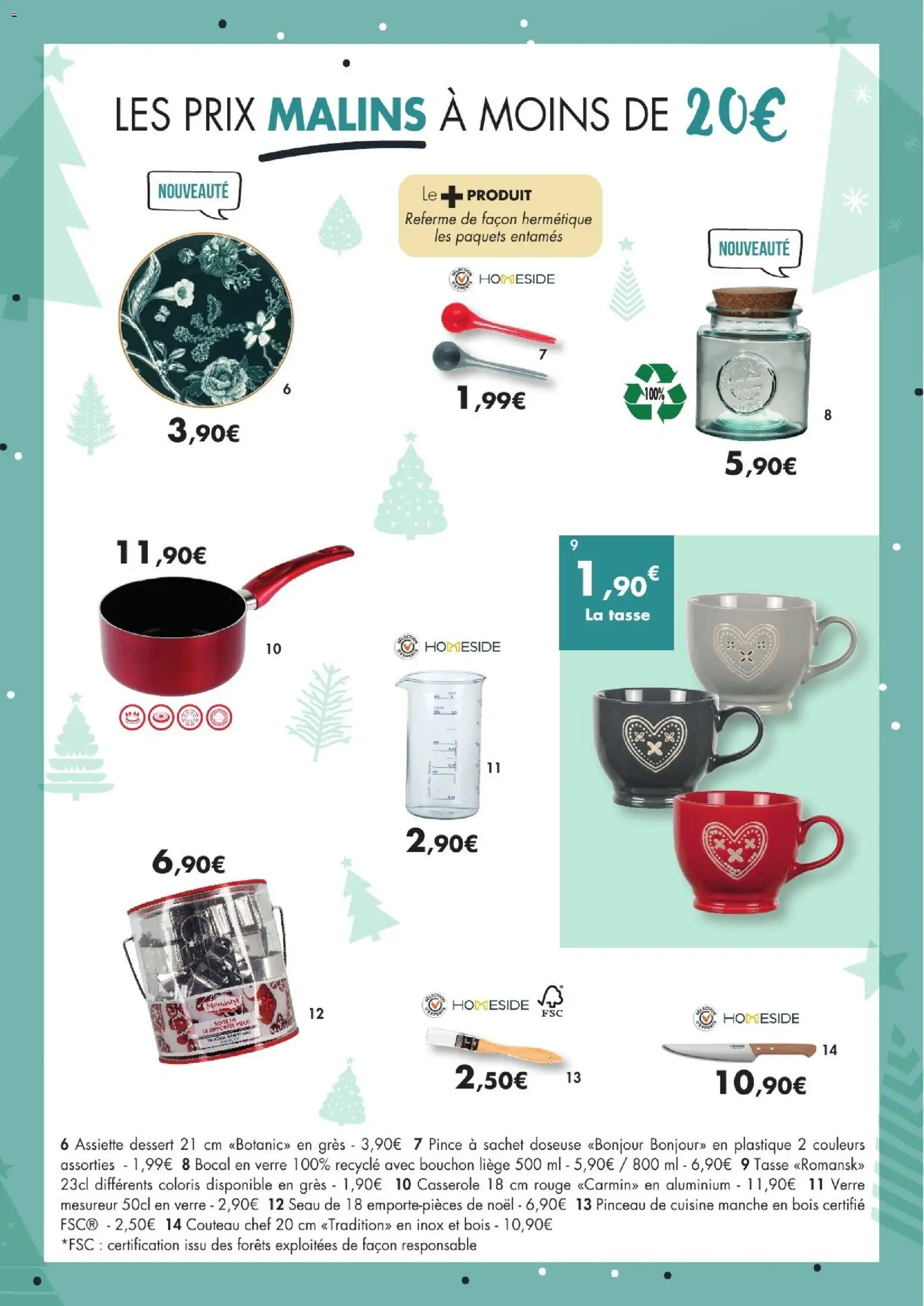 {H1} | Page: 21 | Produits: Couteau, Pinceau, Casserole, Verre mesureur