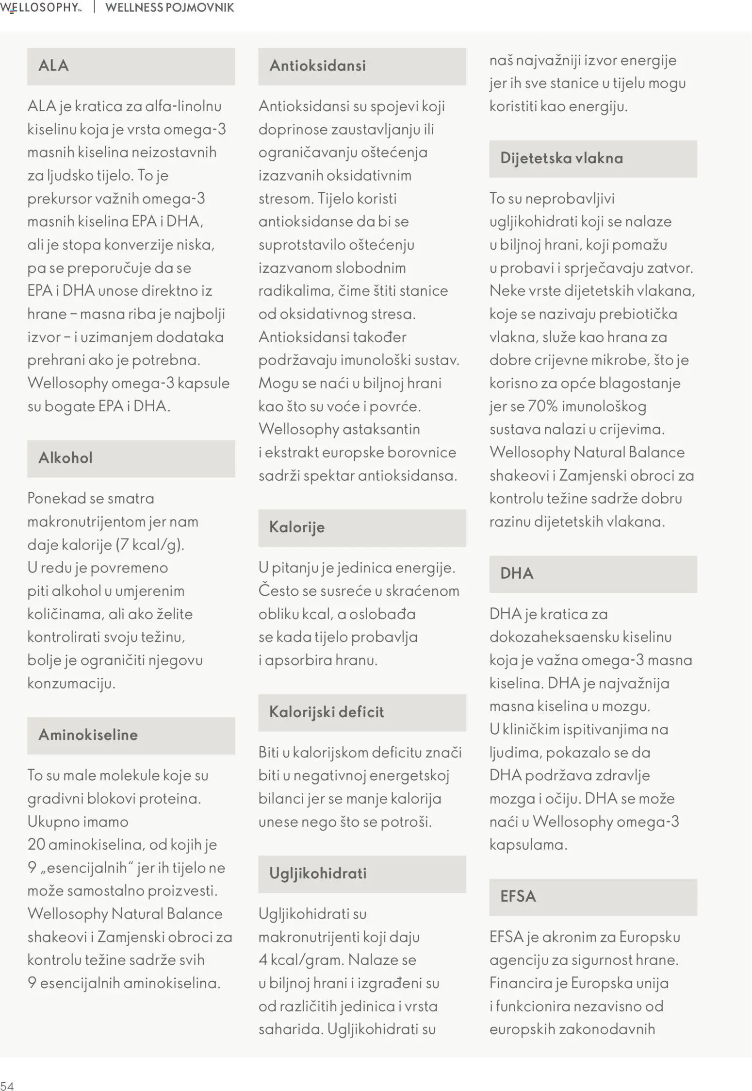 Oriflame katalog | vrijedi od 01.01.2026 | Stranica: 54 | Proizvodi: Alkohol, Riba, Voće, Borovnice