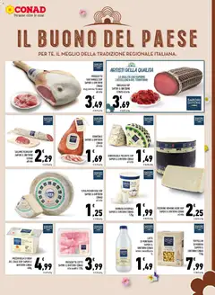 Anteprima del volantino BURRATA DI BUFALA SAPORI & DINTORNI CONAD, 125g valido a partire dal 25.03.2026 | Pagina: 9 | Prodotti: Salame, Latte, Gorgonzola, Guanciale
