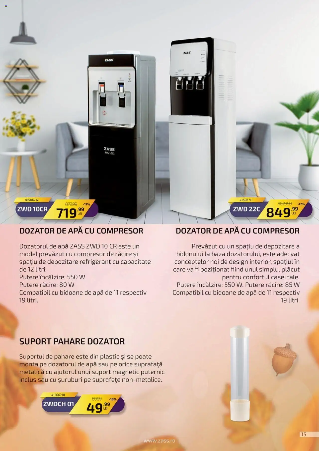 Noul catalog Carrefour – valabil de la 23.09.2025 | Pagină: 15 | Produse: Suport magnetic, Pahare, Apă