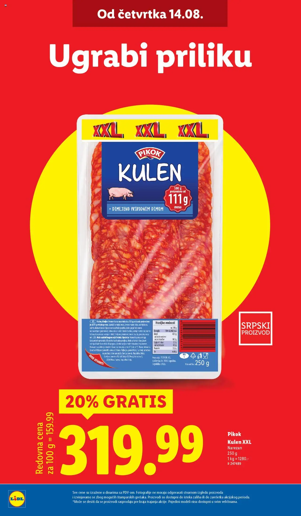 Lidl katalog - važi od 14.08.2025 | Strana: 4 | Proizvode: Kulen
