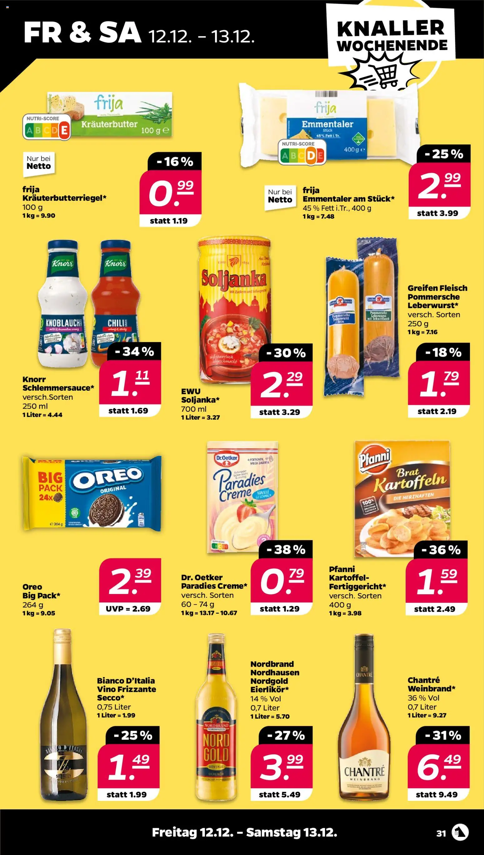 Netto Prospekt 	 – gültig ab 08.12.2025 | Seite: 33 | Produkte: Kräuterbutter, Kartoffeln, Knoblauch, Fleisch