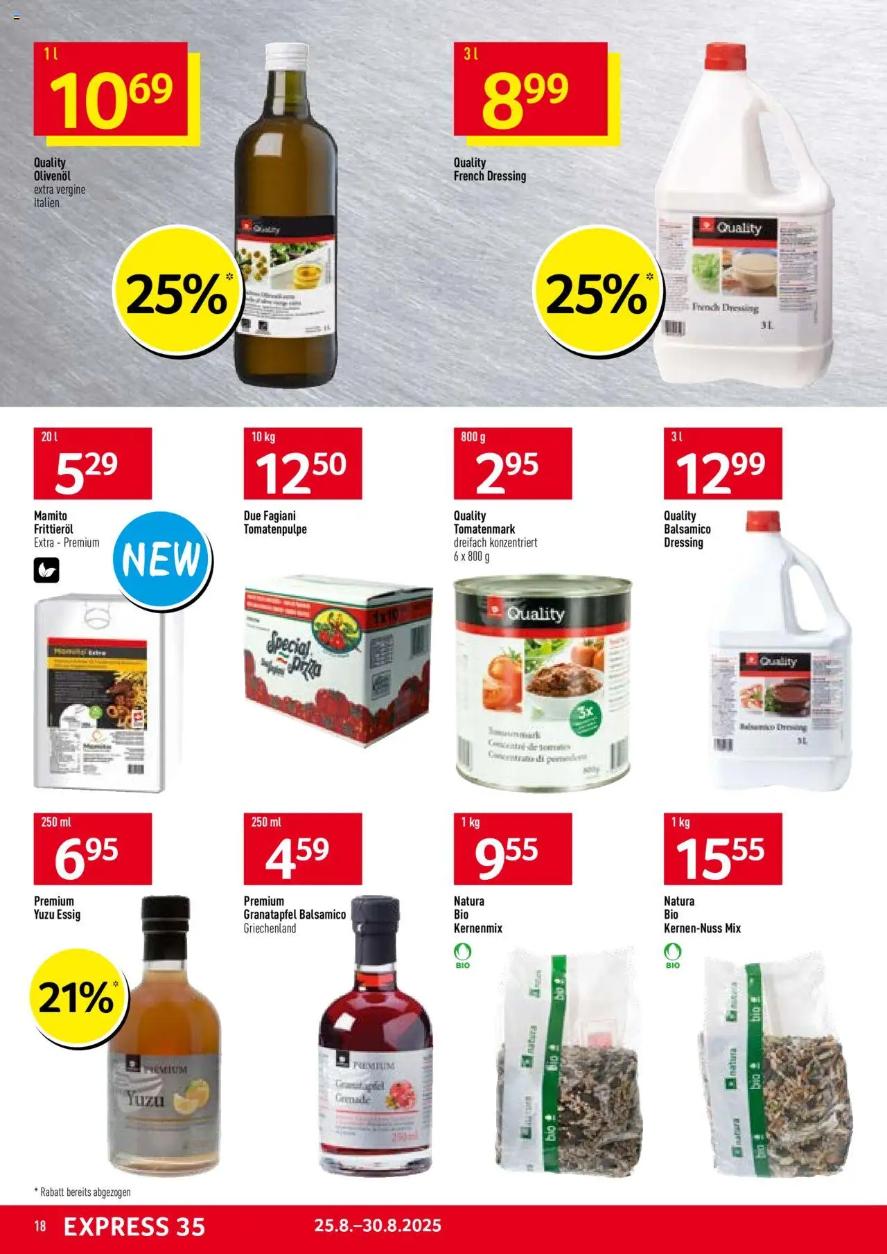Prodega Aktionen ab 25.08.2025 | Seite: 18 | Produkte: Granatapfel, Balsamico, Essig, Dressing