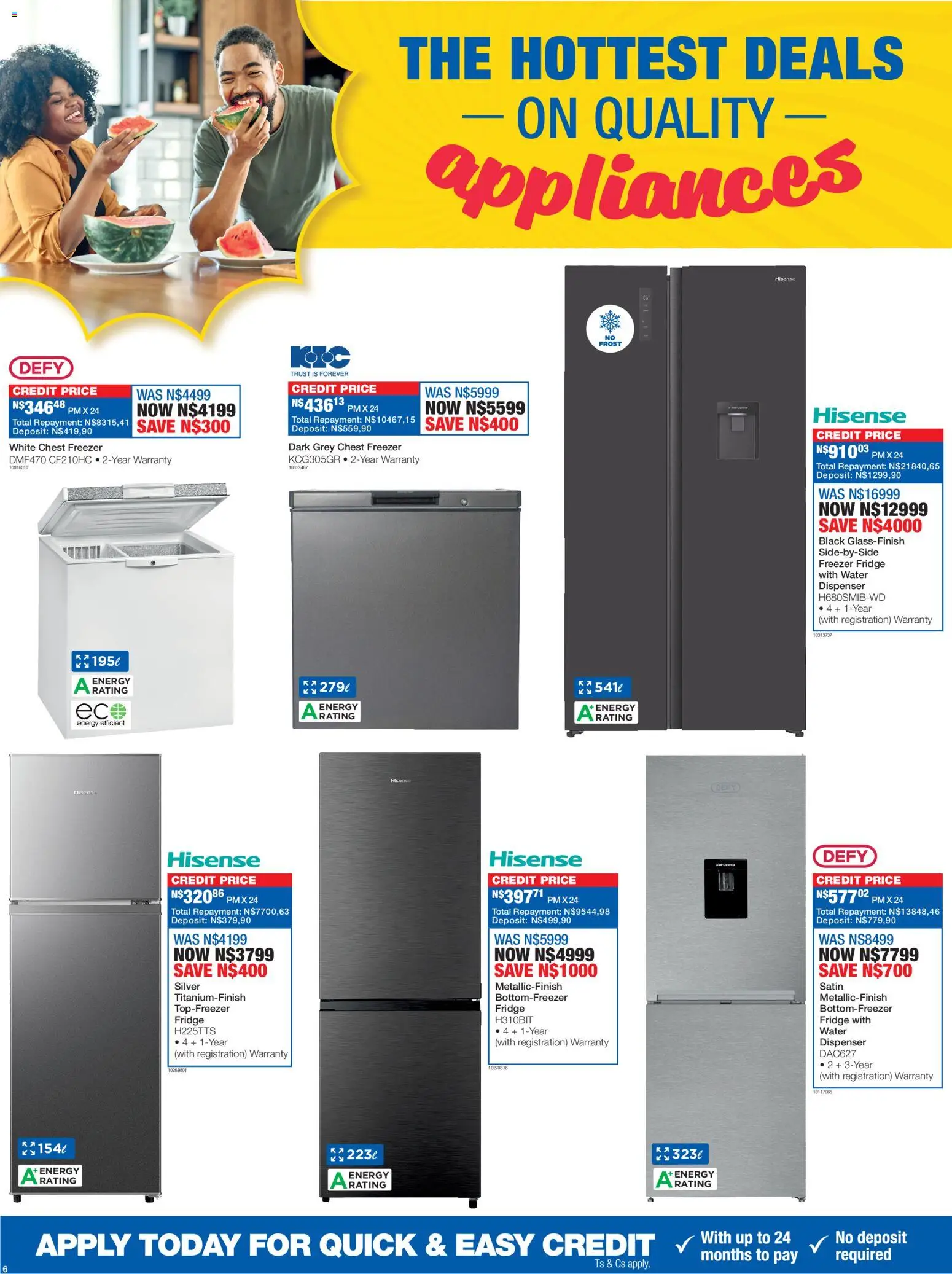 New OK Furniture catalogue – valid from 19.01.2026 | Page: 6 | Products: Freezer, Freezer fridge, Chest freezer, Water
