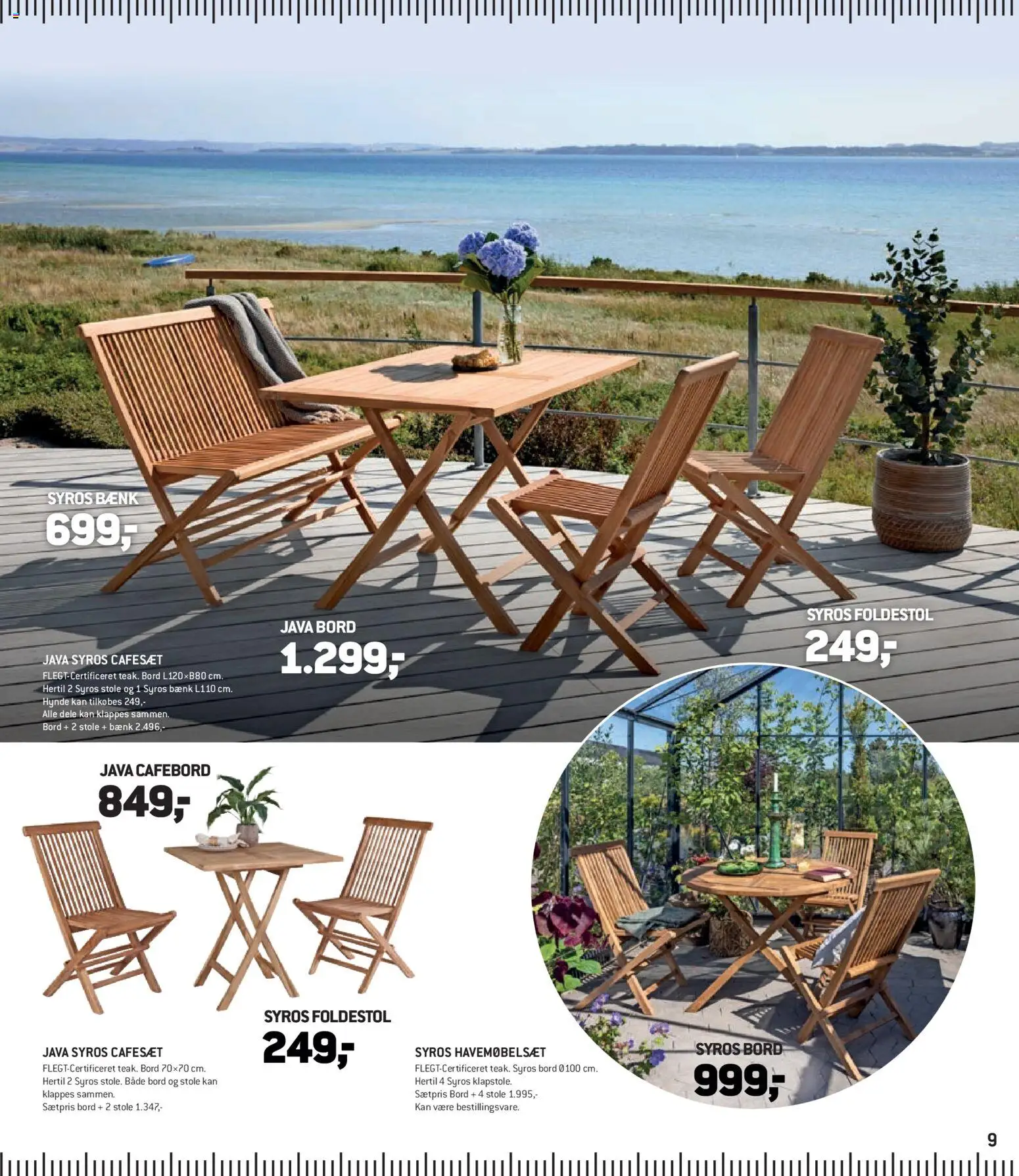 XL-BYG tilbudsavis – gyldig fra 27.03.2026 | Side: 9 | Produkter: Bord, Bænk