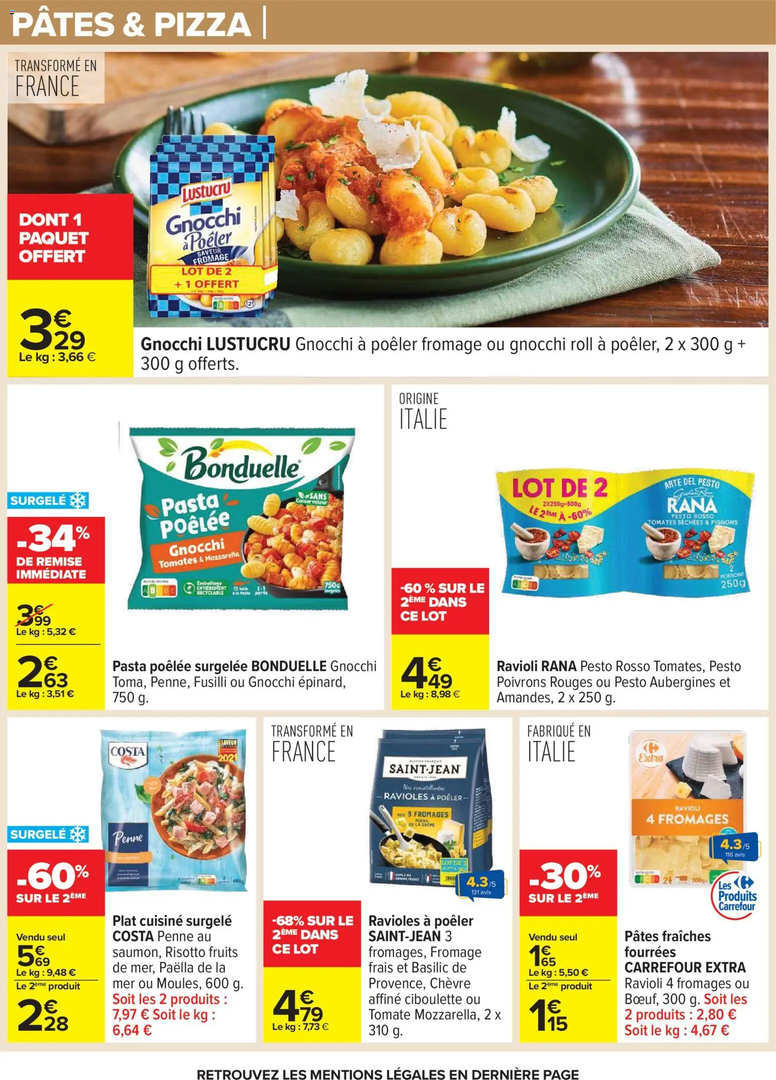 {H1} | Page: 50 | Produits: Fusilli, Mozzarella, Pesto, Pâtes