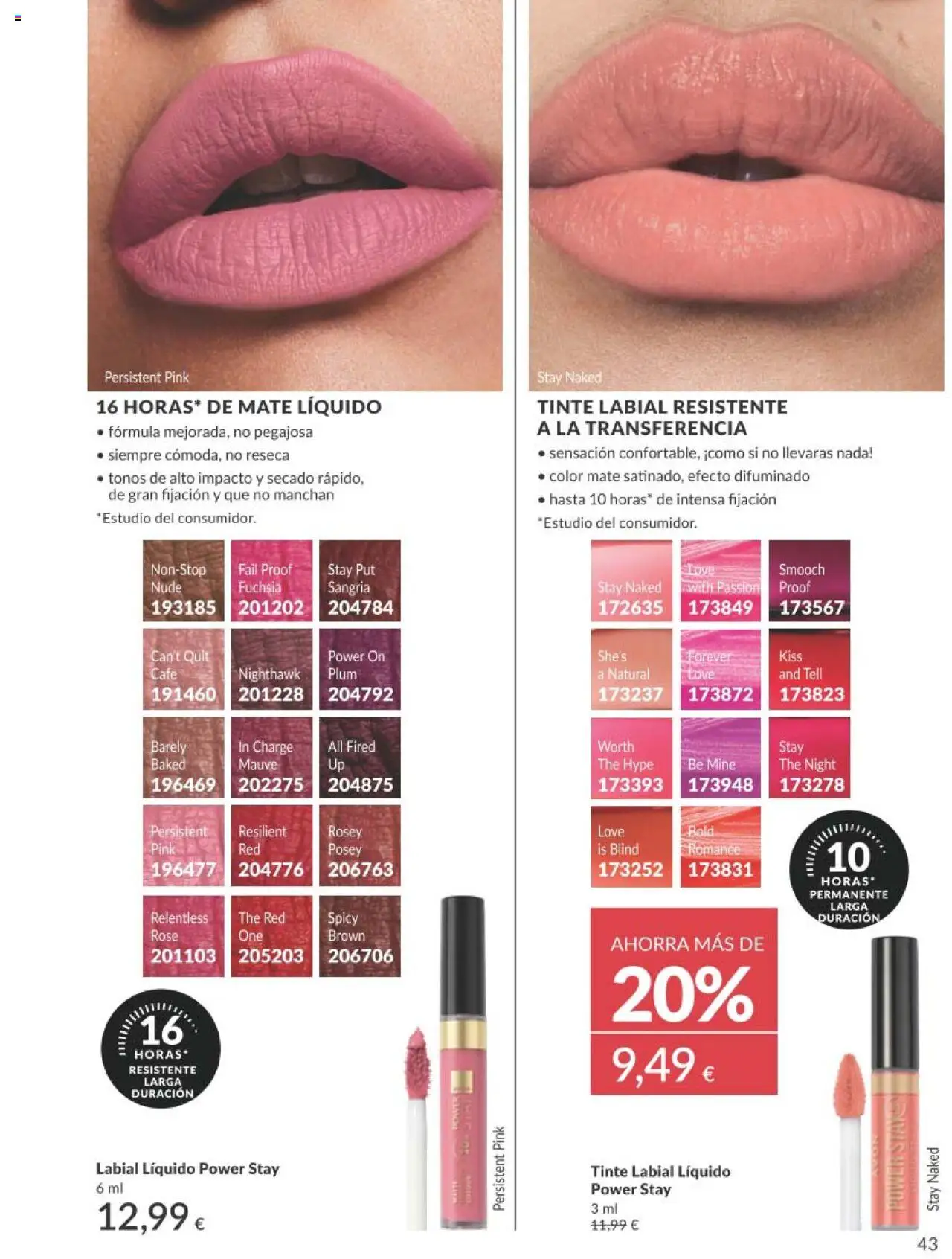 Catálogo AVON campaña 7 │ válido desde el 01.07.2025 | Página: 43 | Productos: Tinte, Café