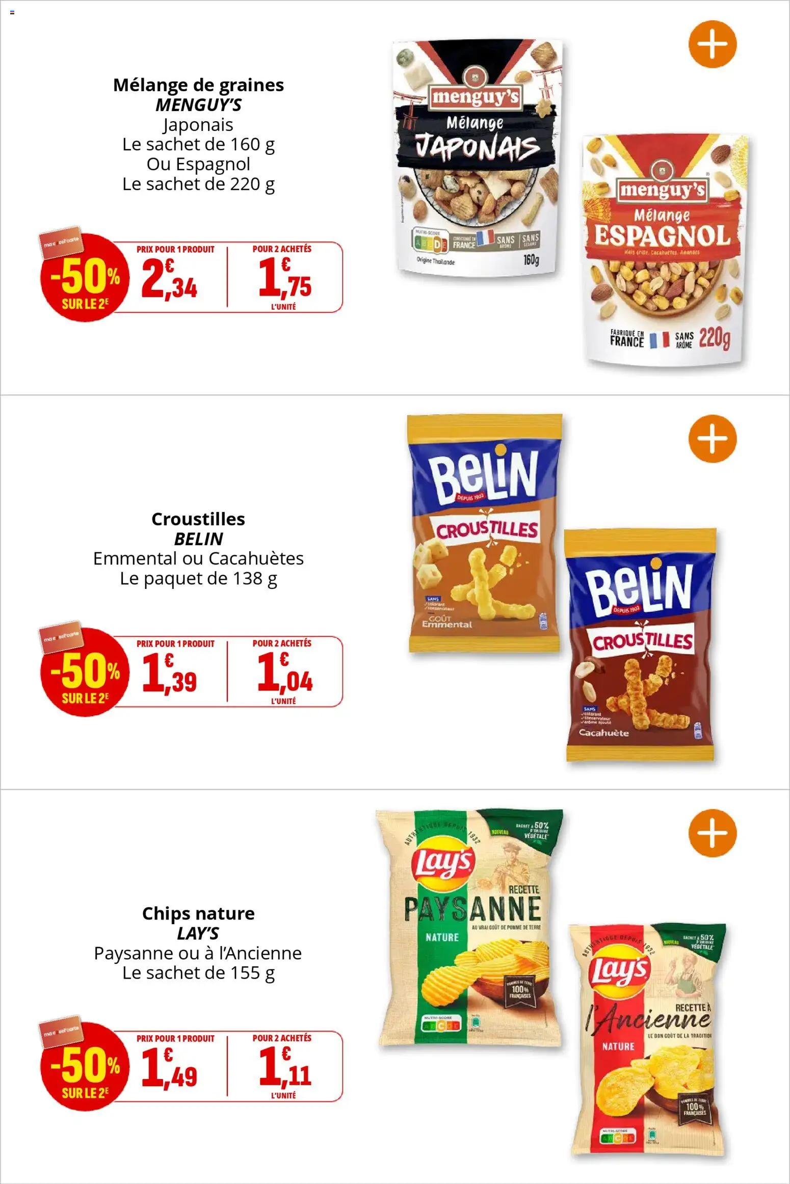 {H1} | Page: 26 | Produits: Cacahuète, Pomme, Pomme de terre, Emmental