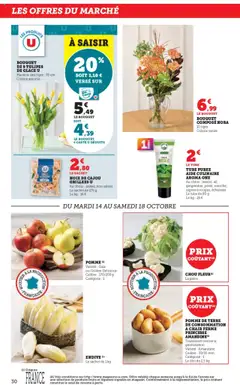Super U - Prévisualisation de Super U catalogue Les prix bas de la semaine valide à partir de 14.10.2025 | Page: 30 | Produits: Noix de cajou, Pomme, Pomme de terre de consommation, Endive