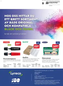 Lyreco - erbjudanden - Förhandsvisning av reklamblad från butik Lyreco aktuell från 01.02.2026 | Sida: 36 | Produkter: Galler, Plåster, Plastficka, Överstrykningspenna