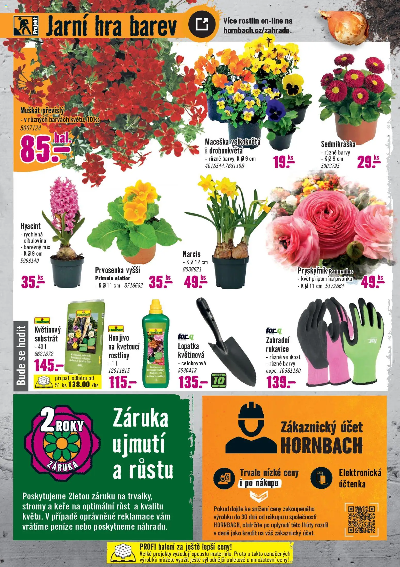 HORNBACH leták - Poslové jara od 04.03.2026 | Strana: 3 | Produkty: Rukavice, Rostliny, Lopatka, Barvy