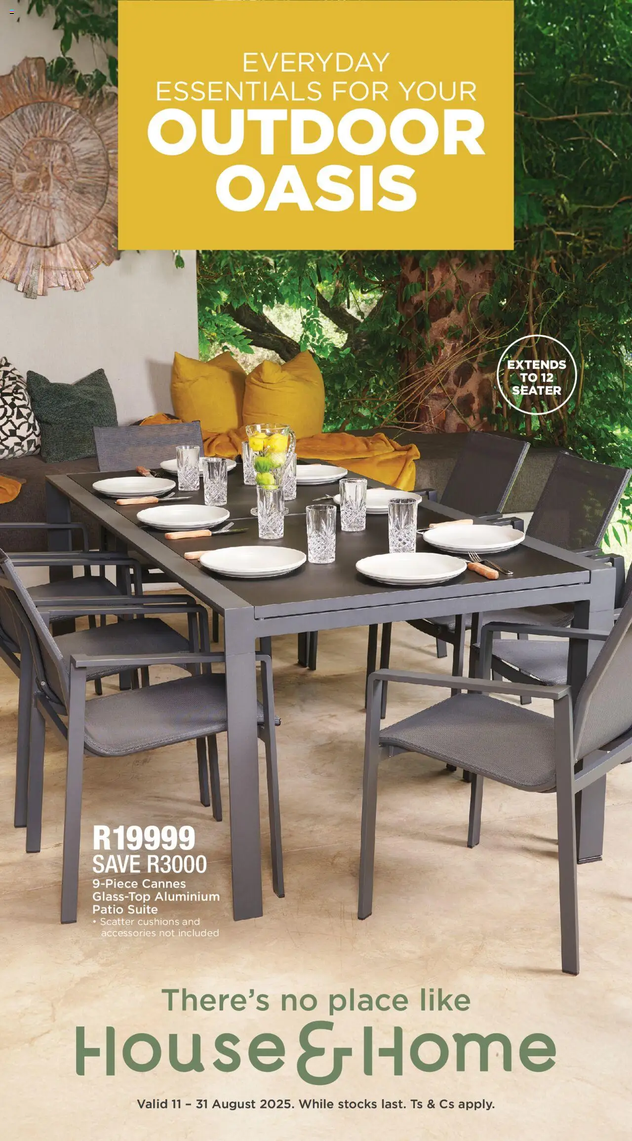 House and Home - Patio Catalogue │ valid from 11.08.2025 | Page: 1 | Products: Seater