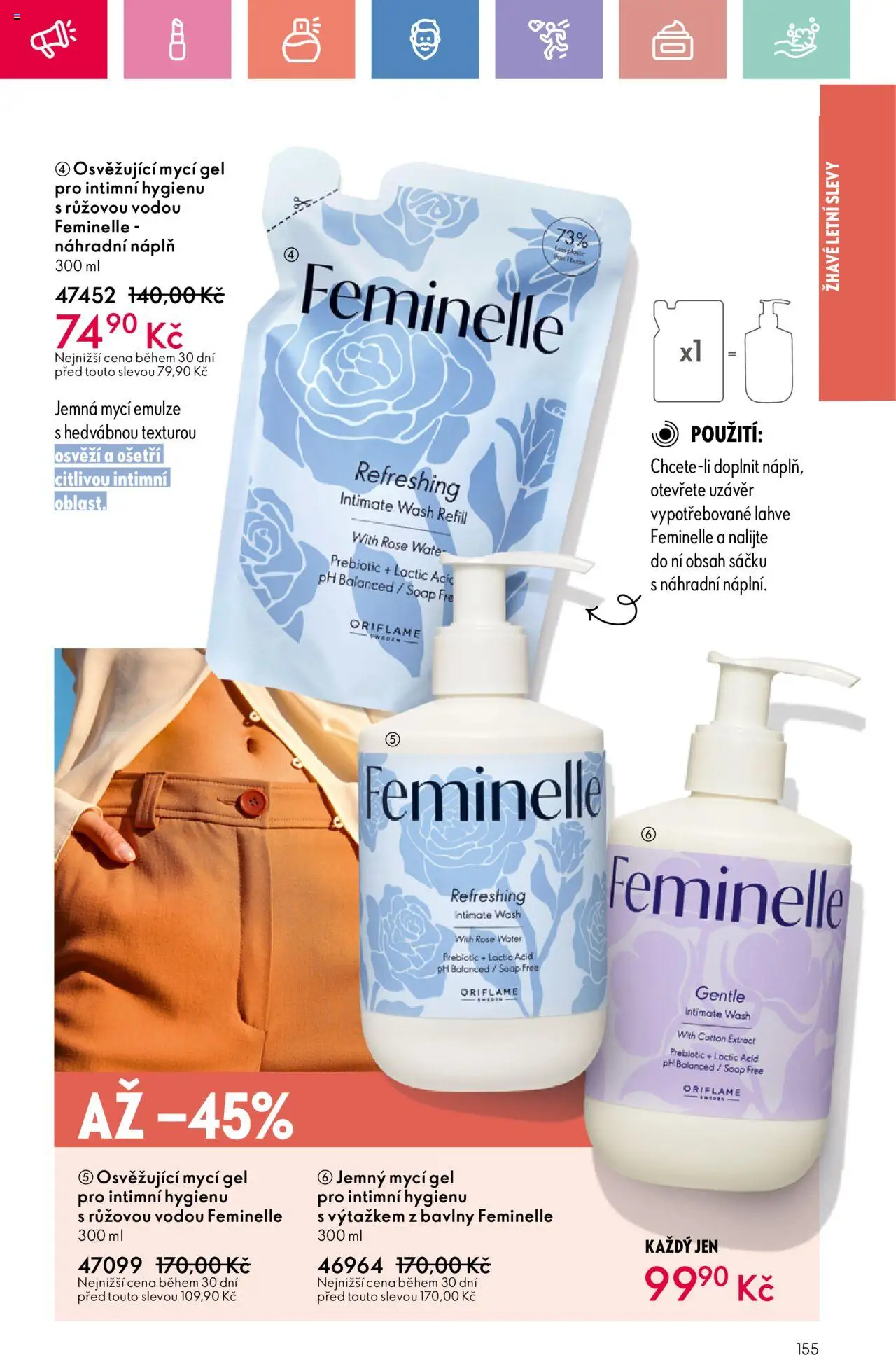 Oriflame katalog č.10/2025 od 06.07.2025 | Strana: 155 | Produkty: Mycí gel, Lahve