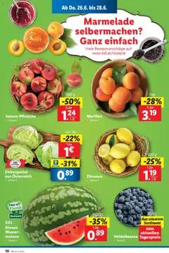 Lidl Flugblatt gültig ab 26.06.2025 | Seite: 12 | Produkte: Wasser, Melone