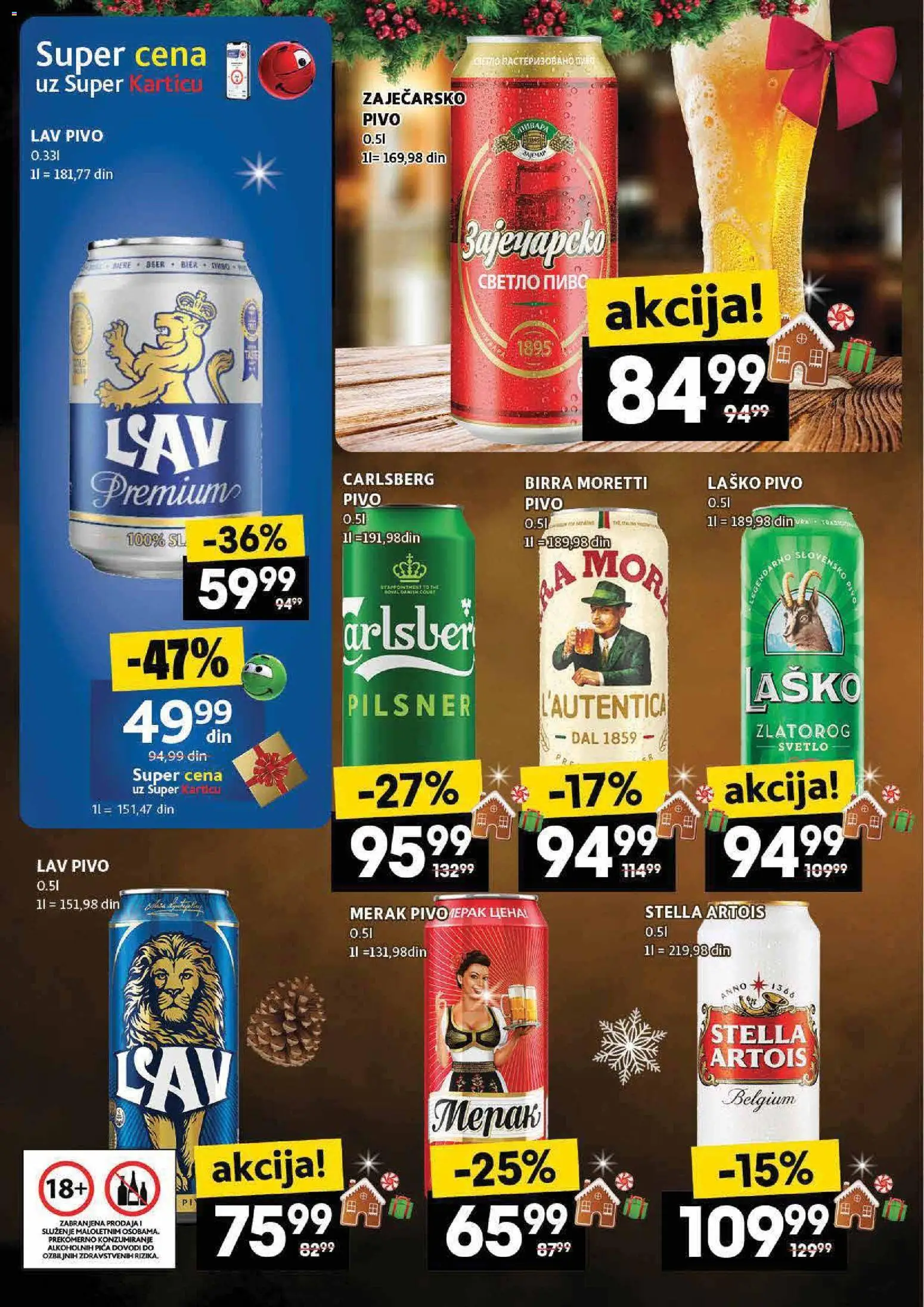 Roda katalog - važi od 08.01.2026 | Strana: 24 | Proizvode: Stella Artois, Pica, Pivo, Carlsberg