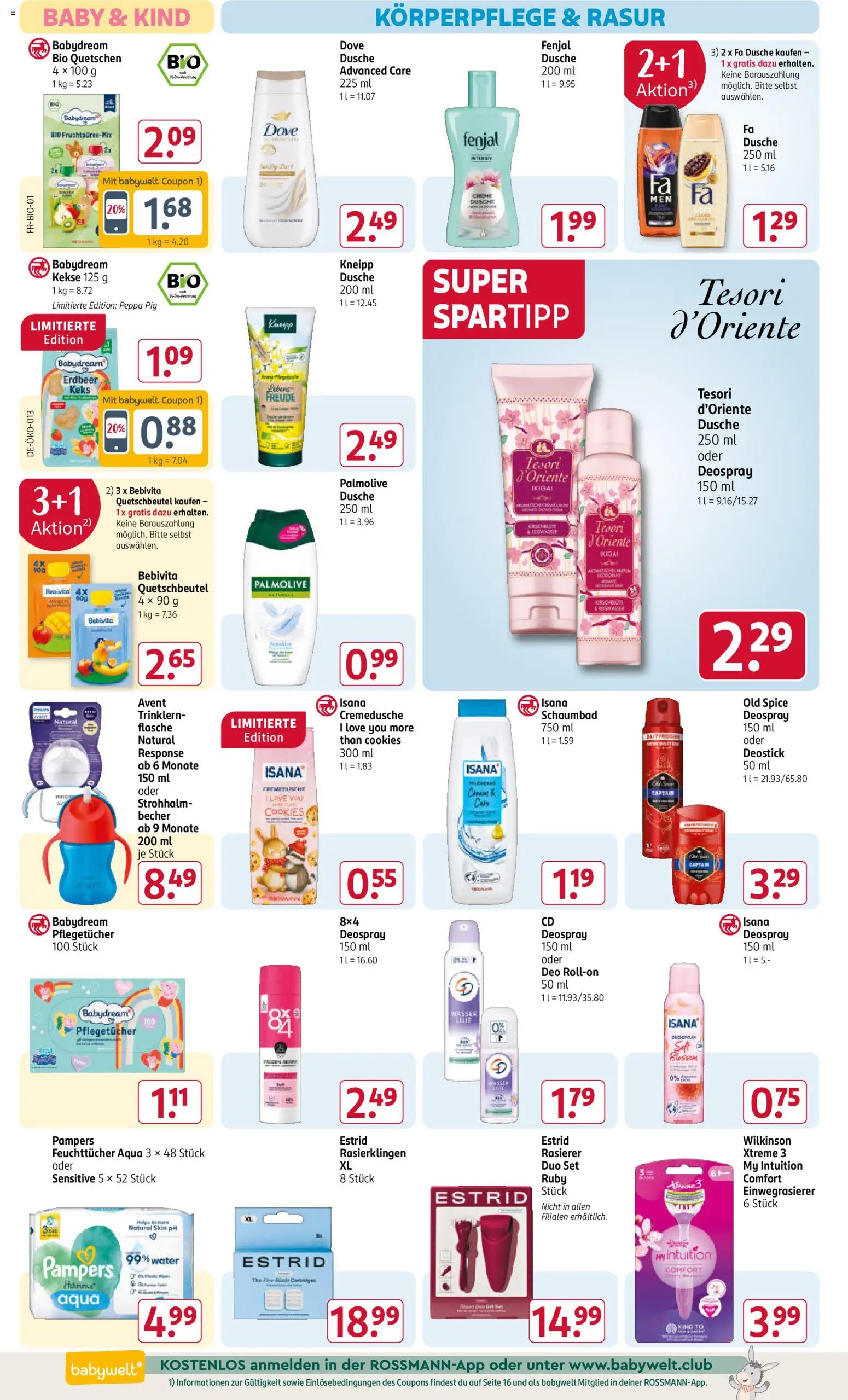 Rossmann Prospekt 	 – gültig ab 10.11.2025 | Seite: 10 | Produkte: Rasierer, Pampers, Creme, Deodorant