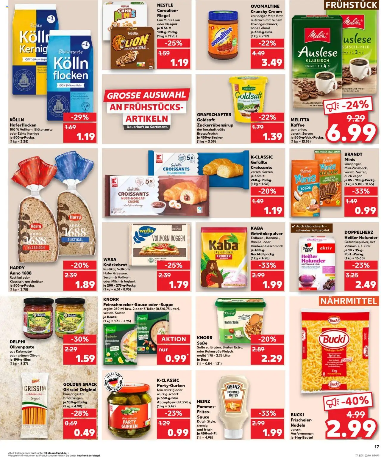 Kaufland prospekt Speyer	 - gültig ab dem 31.07.2025 | Seite: 17 | Produkte: Melitta, Ovomaltine, Melitta kaffee, Joghurt