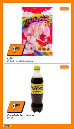 Action Prospekt - gültig ab dem 23.07.2025 | Seite: 18 | Produkte: Coca cola, Cola, Coca cola zero