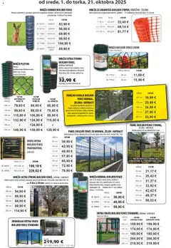 Živex katalog akcije – veljaven od 01.10.2025 | Stran: 4 | Izdelki: Ograja, Vrata, Zelena