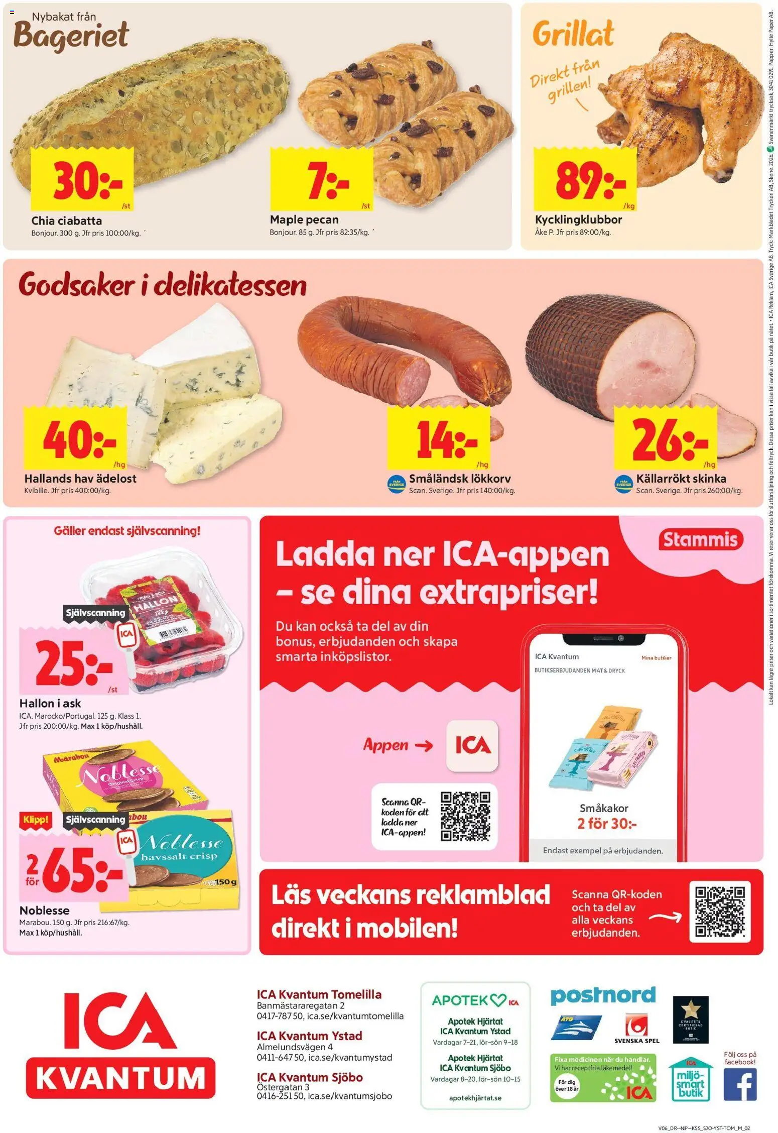 ICA Kvantum reklamblad aktuell från 02.02.2026 | Sida: 10 | Produkter: Håv, Småkakor, Hallon, Spel