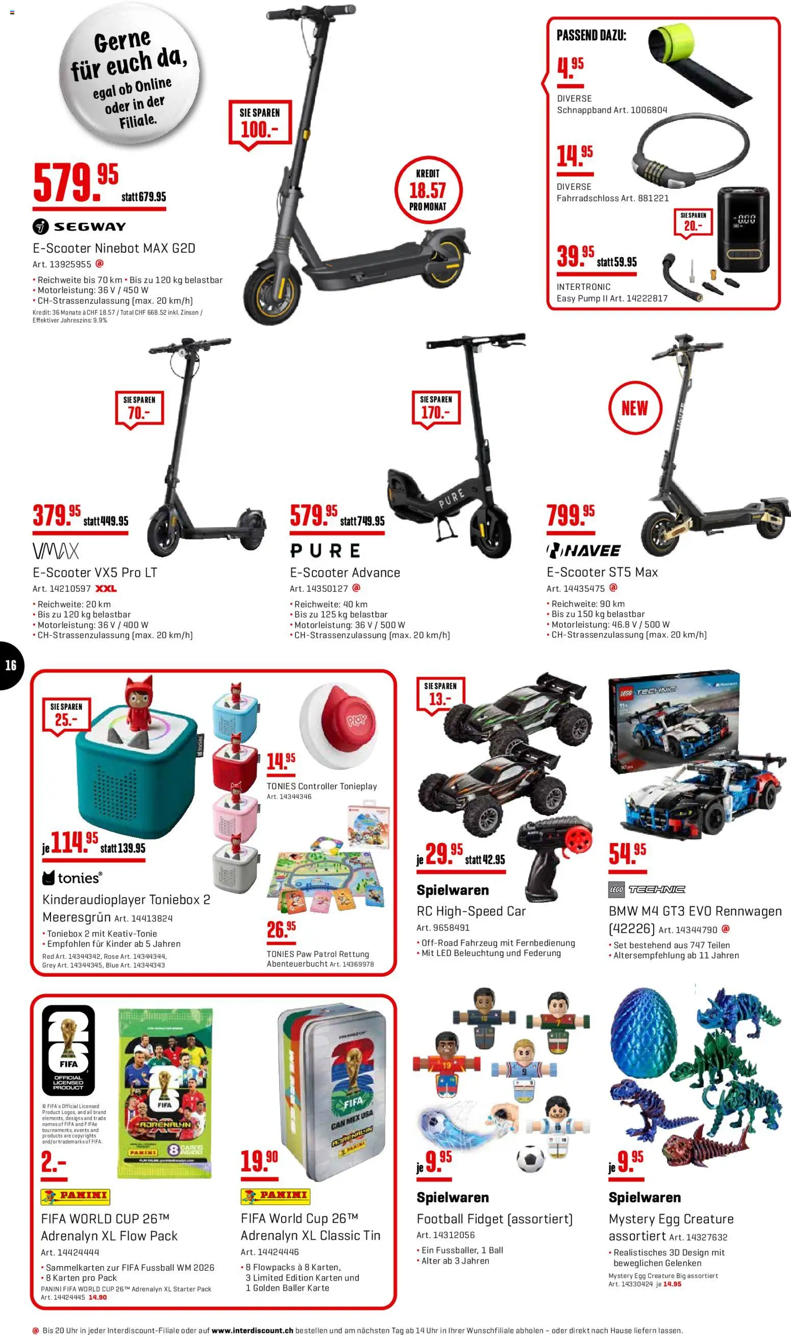 Interdiscount aktionen – gültig ab 23.03.2026 | Seite: 16 | Produkte: Fußball