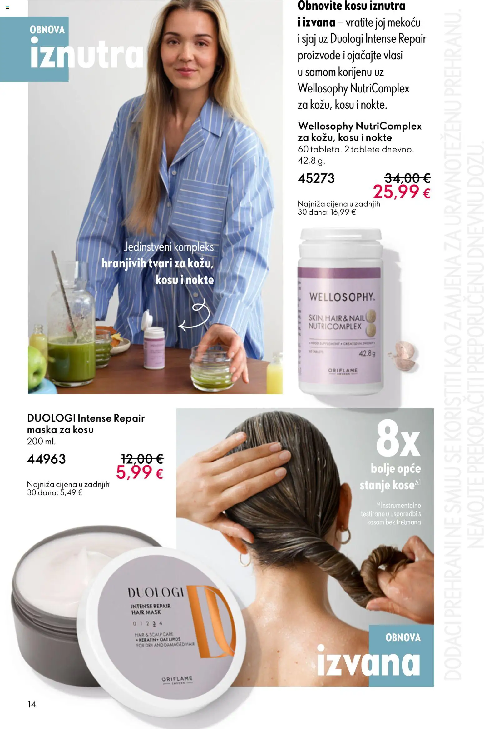 Oriflame katalog | vrijedi od 31.12.2025 | Stranica: 14 | Proizvodi: Maska za kosu, Maska